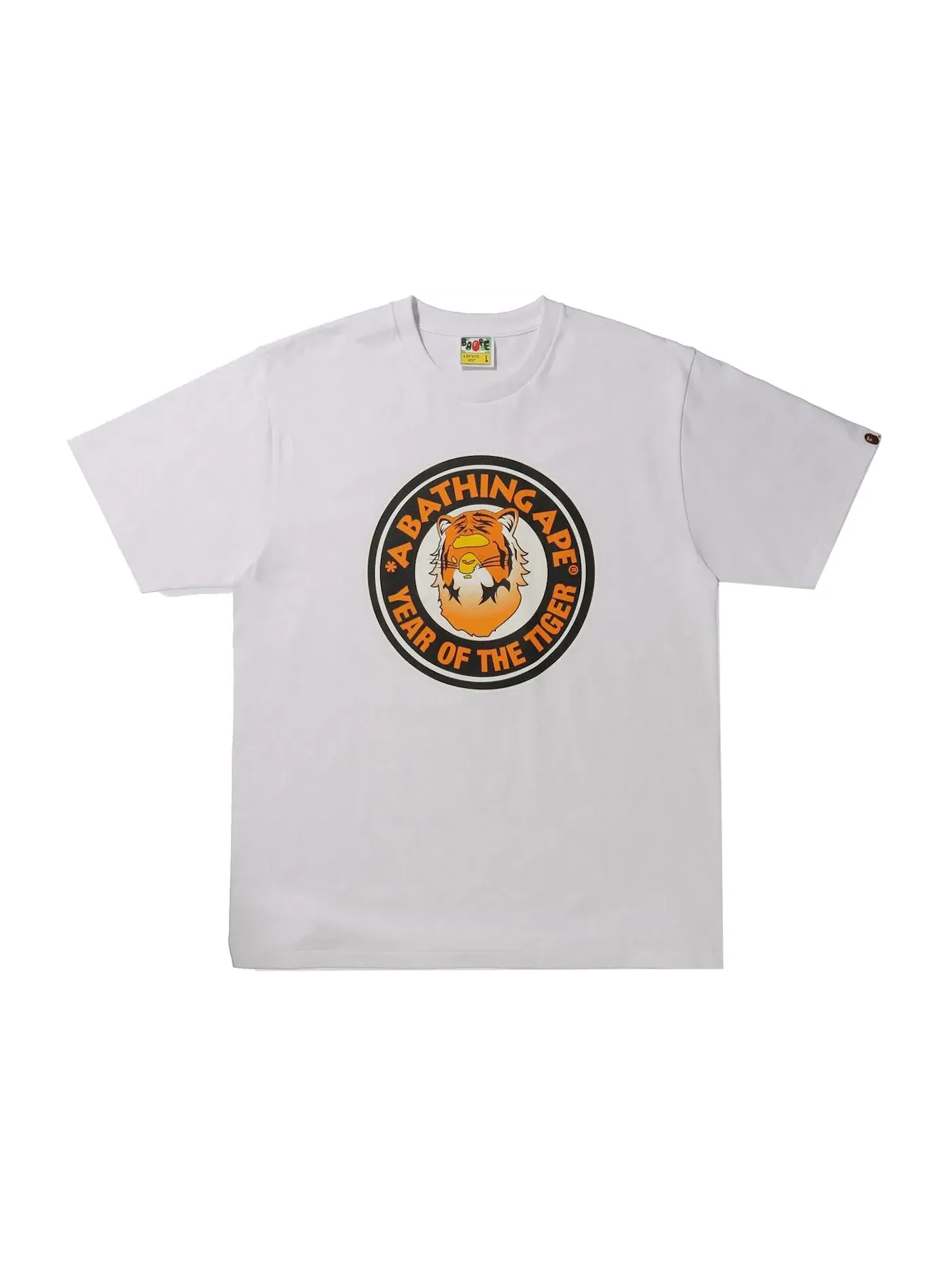 Мужская футболка с принтом BAPE Tee BAPE — изображение 1 из 1, белый