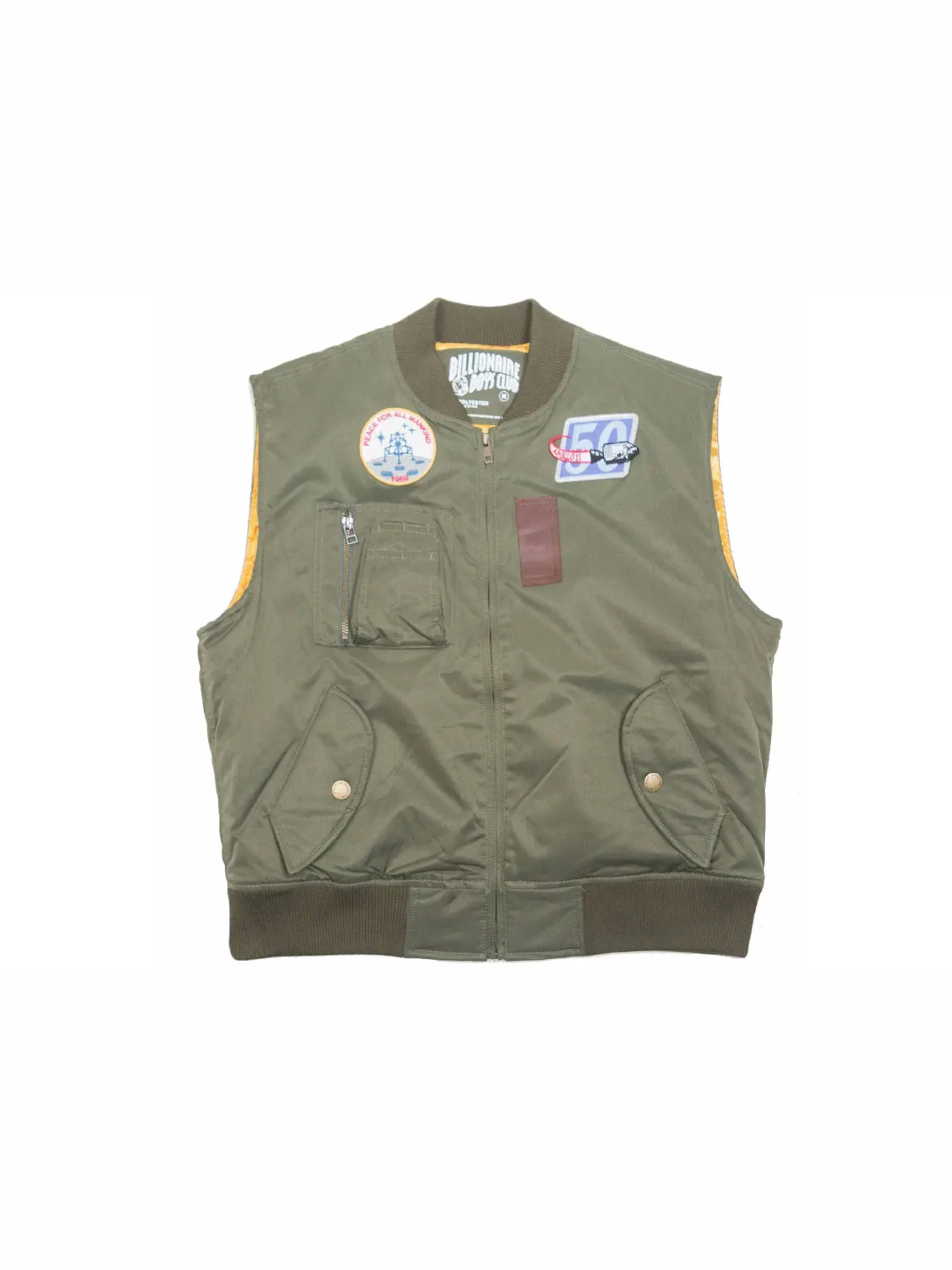 Мужской жилет без рукавов Apollo Vest Billionaire Boys Club — изображение 1 из 1, зеленый
