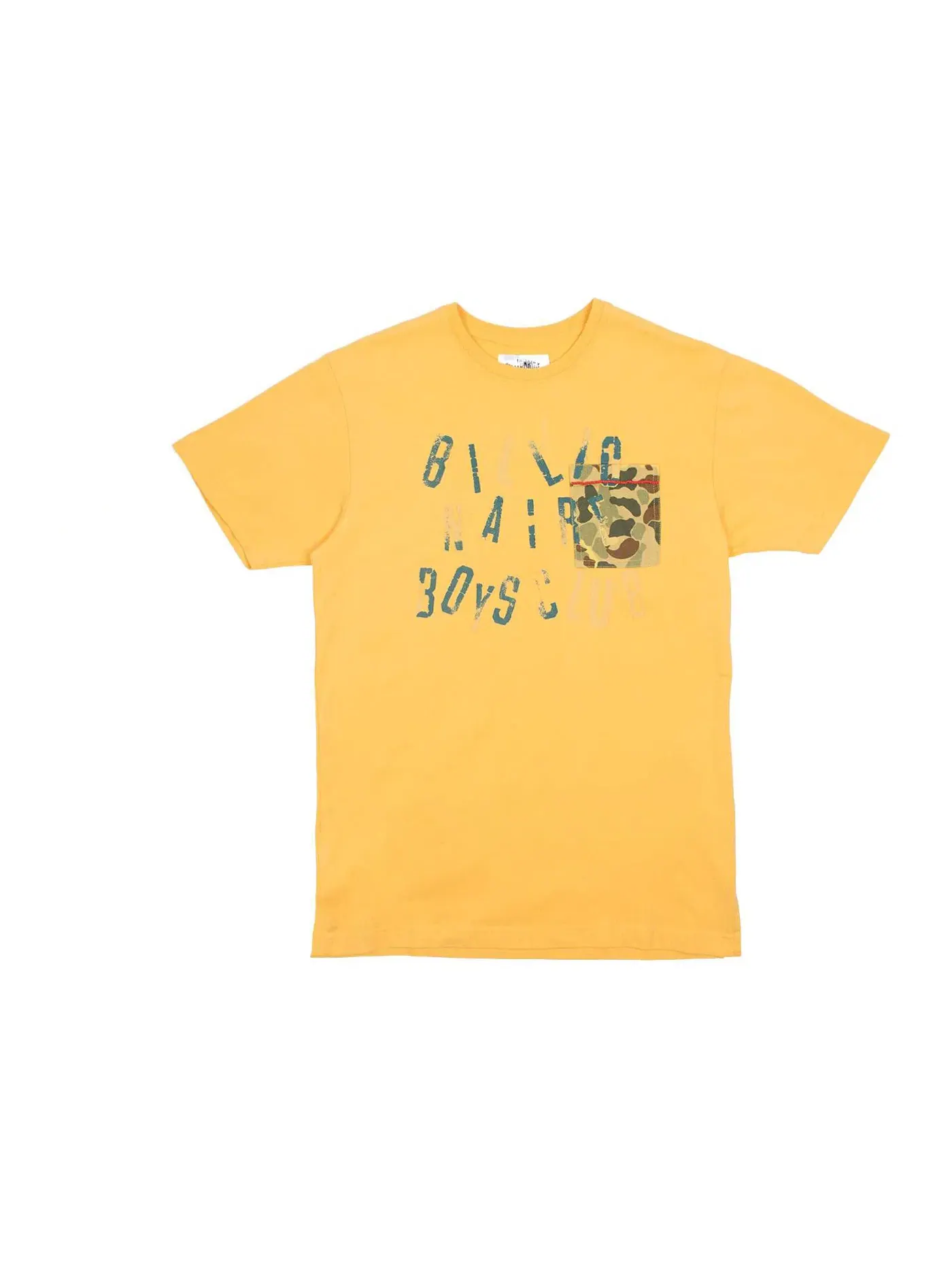 Мужская футболка с принтом Camo Pocket Tee Billionaire Boys Club — изображение 1 из 1, желтый