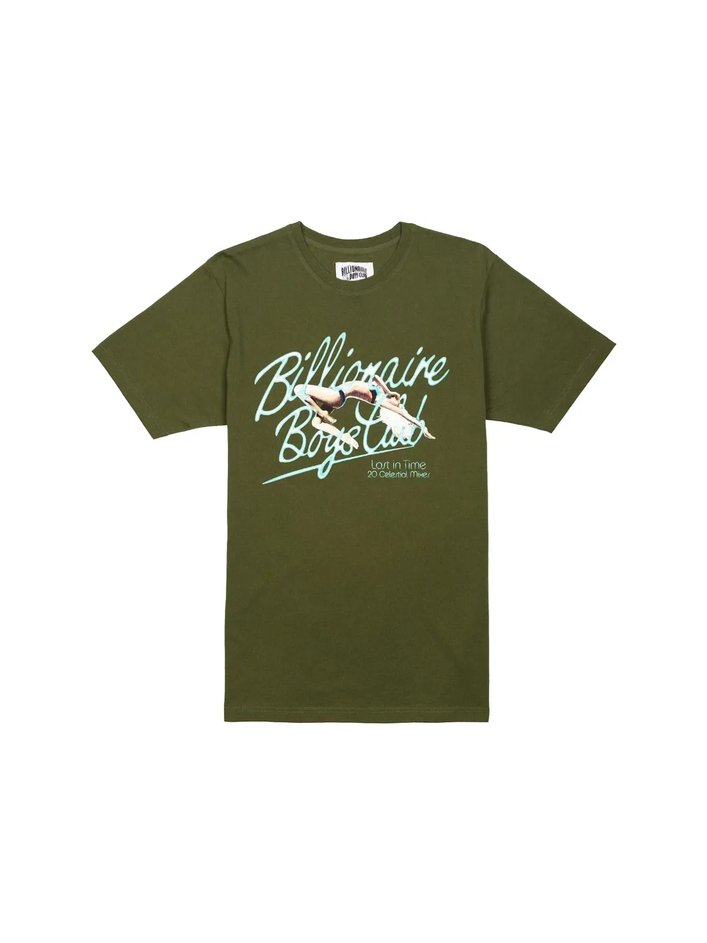 Мужская футболка с принтом Tee Billionaire Boys Club — изображение 1 из 1, зеленый