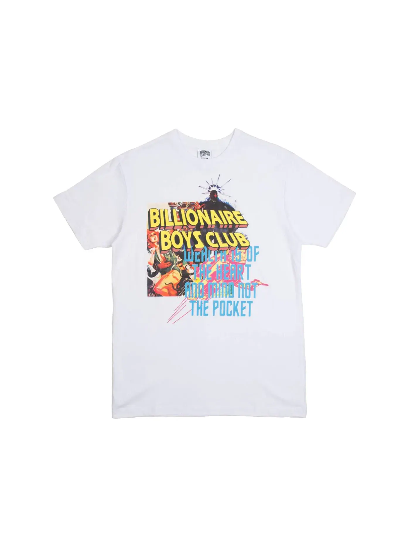 Мужская футболка с принтом Collage Tee Billionaire Boys Club — изображение 1 из 1, белый