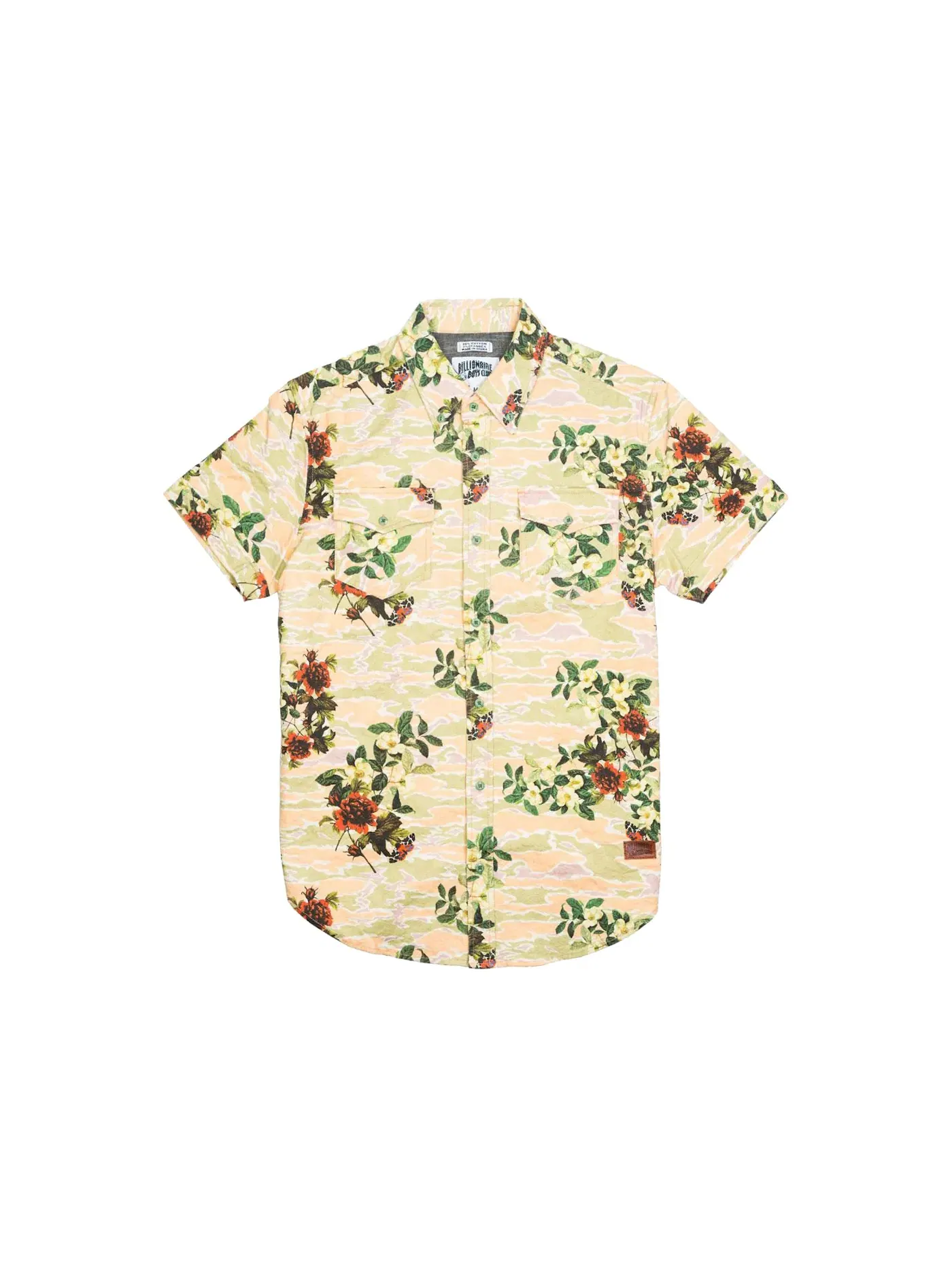 Мужская рубашка с принтом Billionaire Boys Club Garden Woven Shirt — изображение 1 из 1, белый