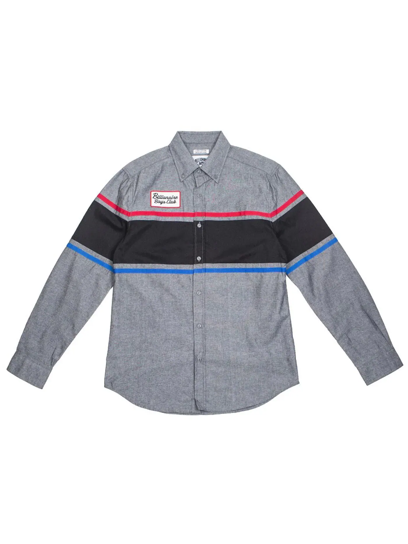 Мужская рубашка с длинным рукавом Service Bay Long Sleeve Woven Shirt Billionaire Boys Club — изображение 1 из 1, серый