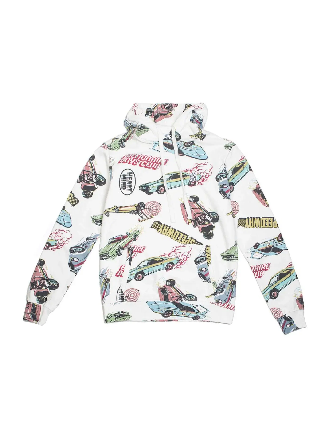 Мужская худи с принтом Speedways Billionaire Boys Club — изображение 1 из 1, белый