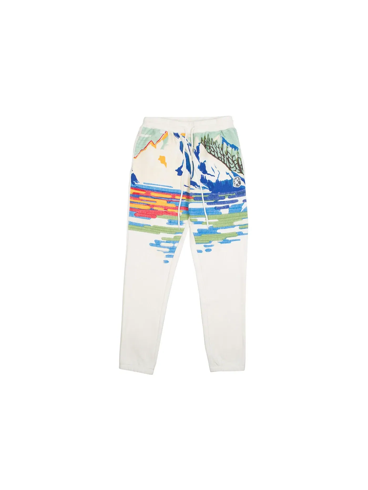 Мужские спортивные штаны с принтом Sweatpants Billionaire Boys Club — изображение 1 из 1, белый/серый