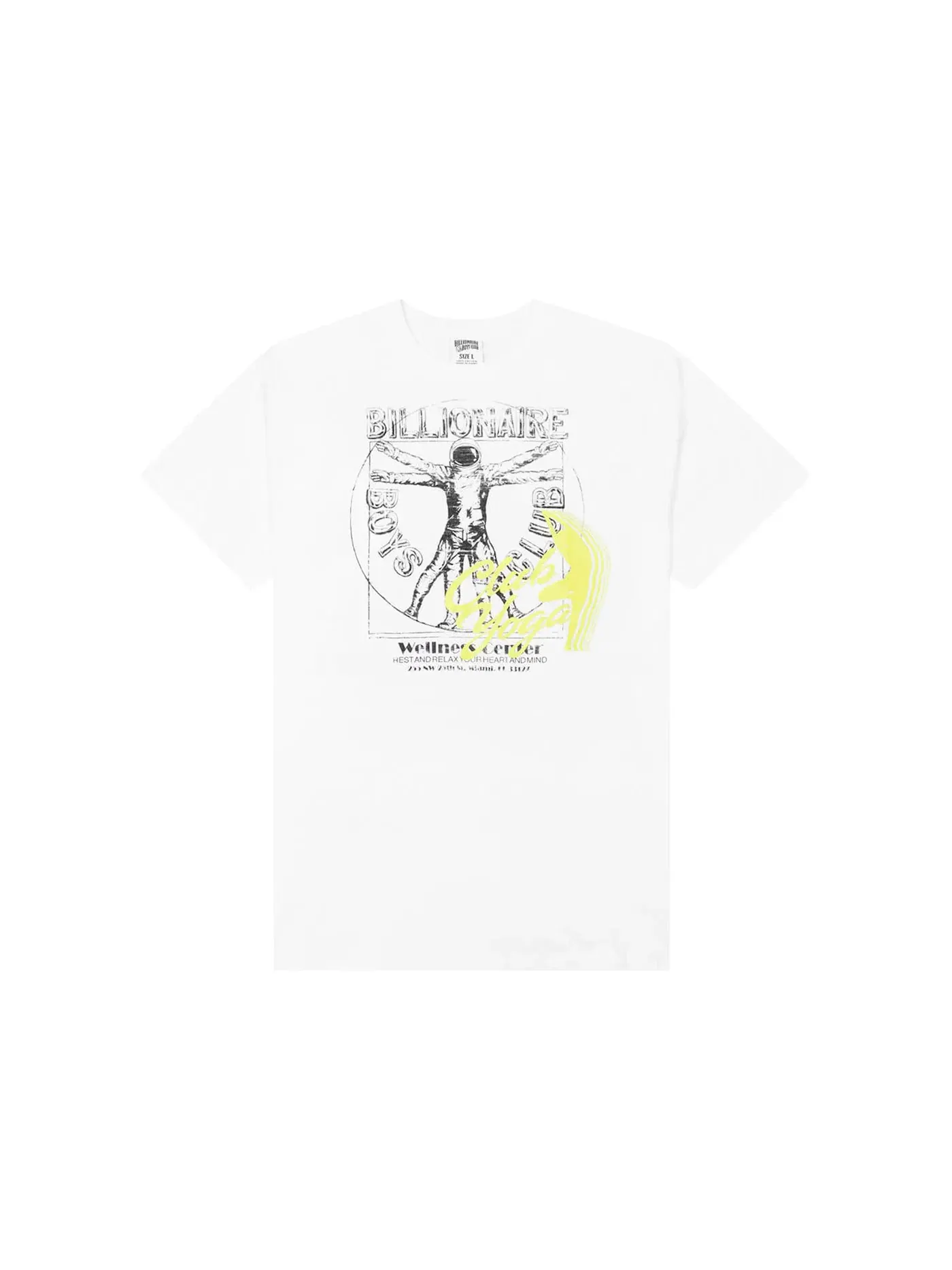 Мужская футболка с принтом Wellness Tee Billionaire Boys Club — изображение 1 из 2, белый