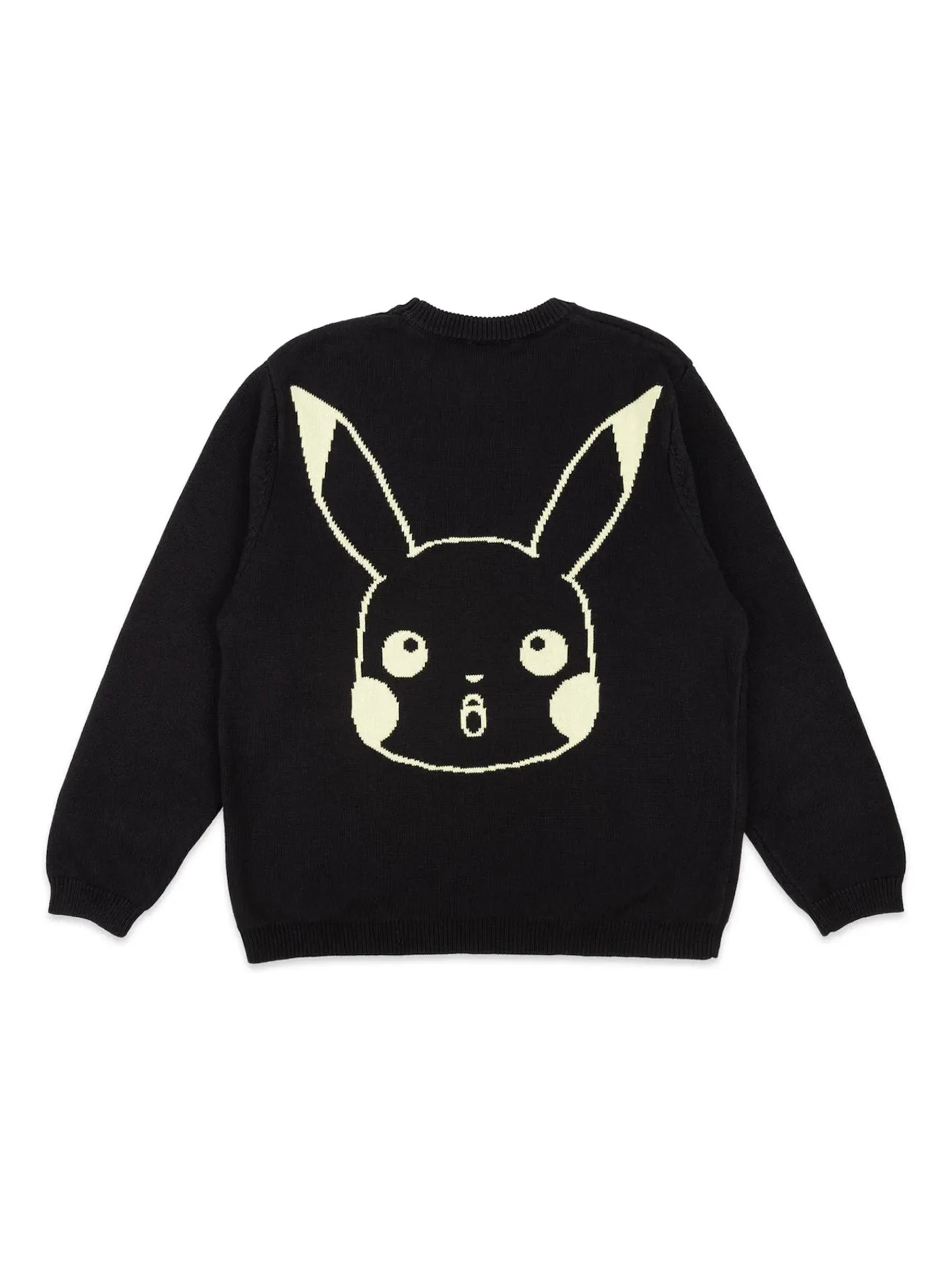 Мужской свитер двусторонний с принтом Billionaire Boys Club x Pokemon Reversible Sweater — изображение 2 из 4, черный/желтый