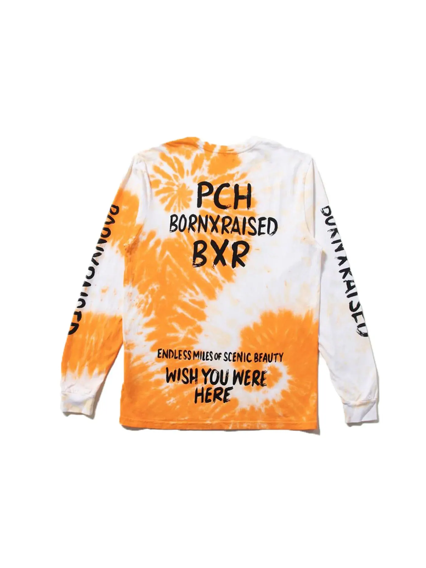 Мужская футболка с длинным рукавом Tie Dye Born X Raised — изображение 2 из 2, мульти