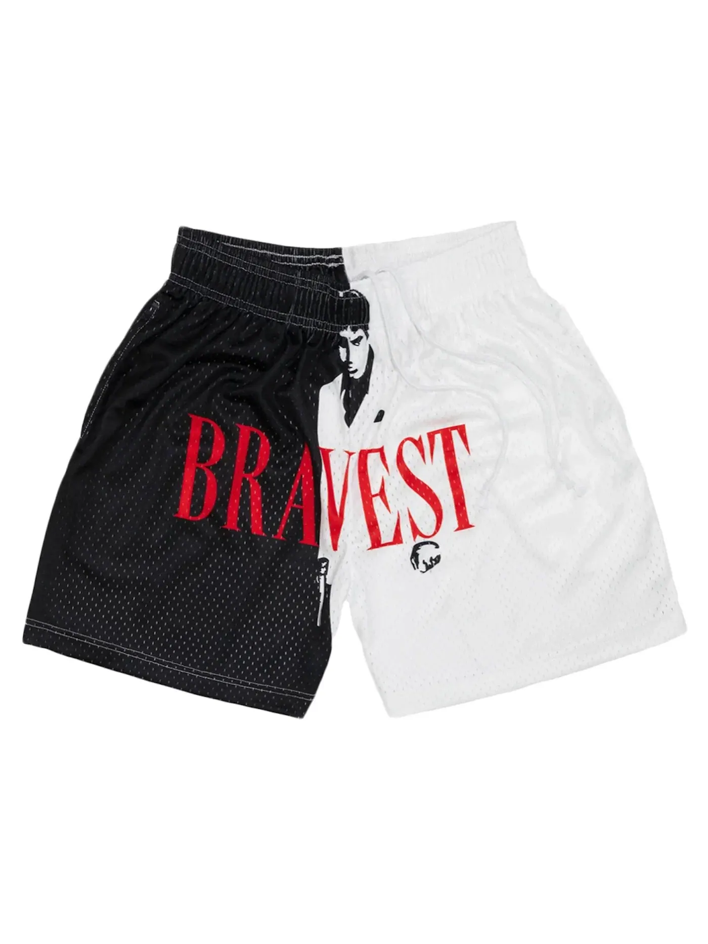 Мужские шорты Bravest Studios Pacino Shorts — изображение 1 из 1, черный/белый
