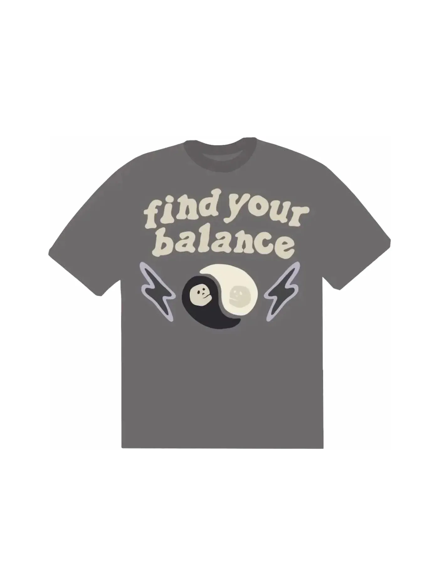 Мужская футболка с принтом Broken Planet T-shirt — изображение 1 из 2, серый
