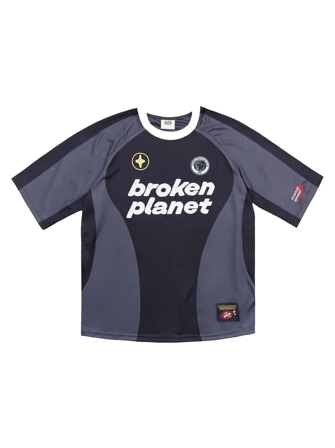 Мужская футбольная джерси Broken Planet — изображение 1 из 2, черный/серый