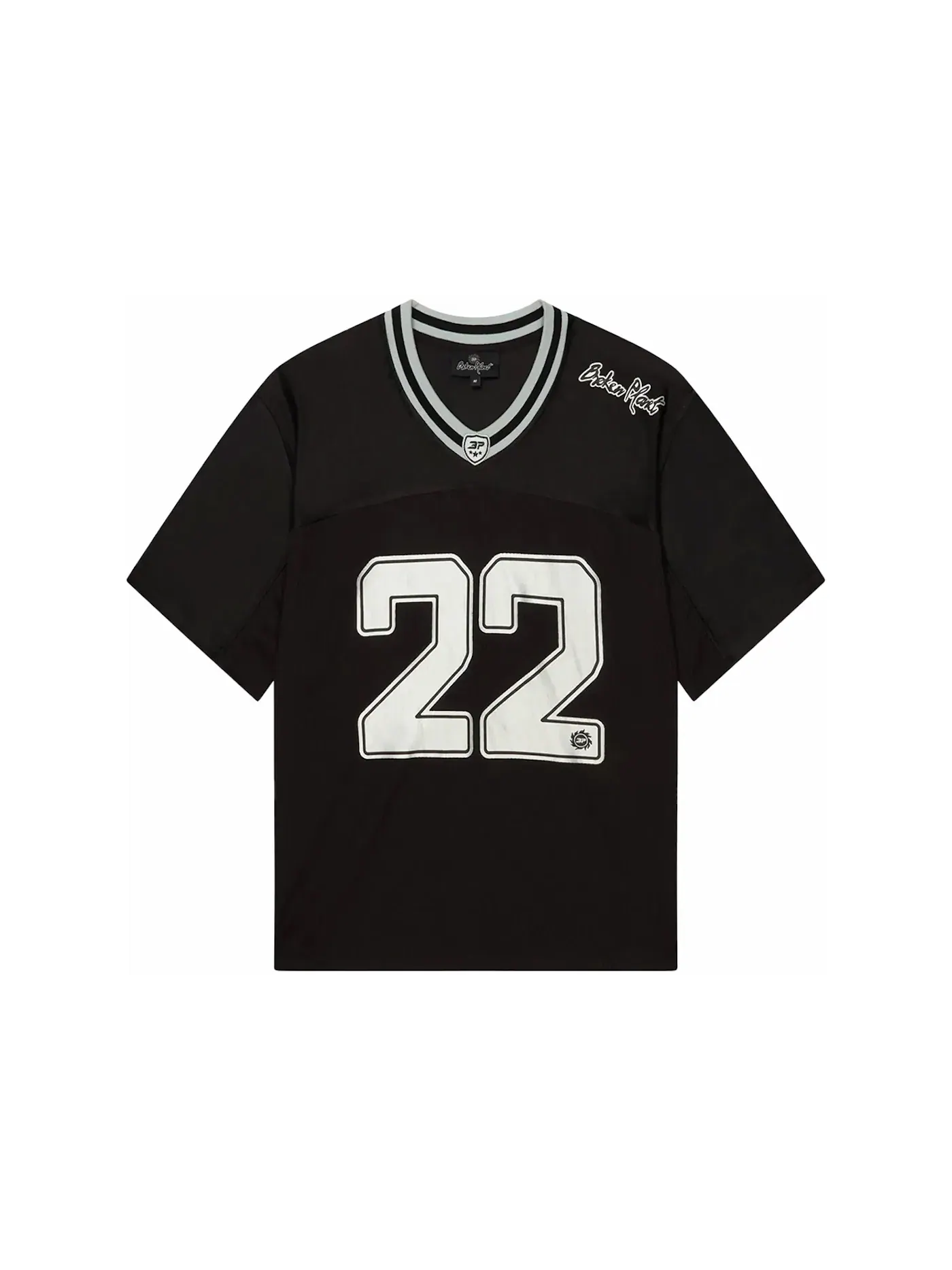 Мужская футбольная джерси Jersey (FW24) Broken Planet — изображение 1 из 2, черный/серебристый