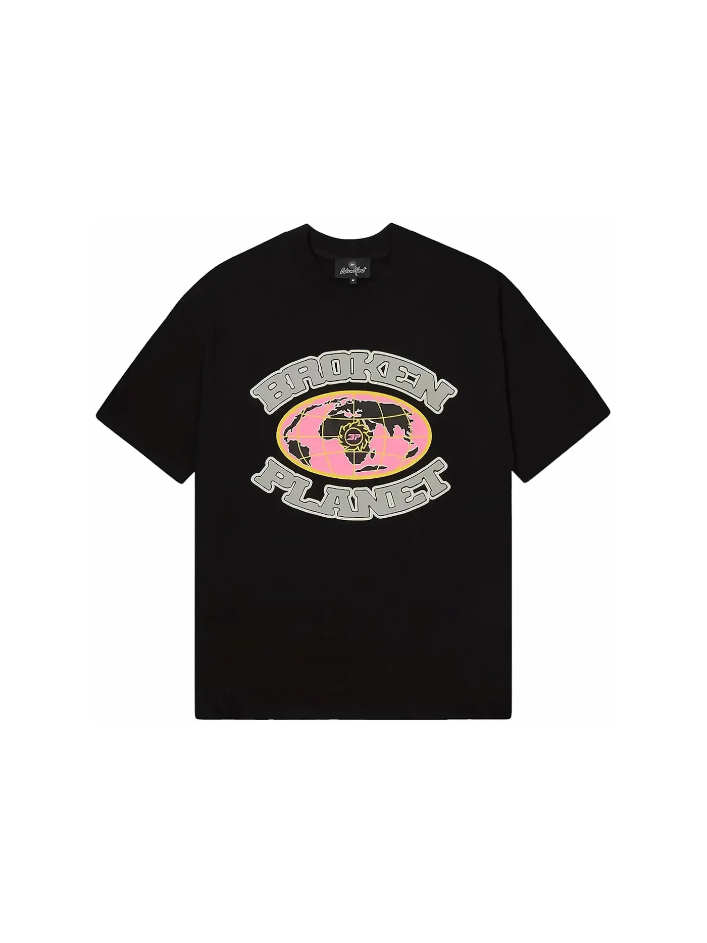 Мужская футболка с принтом Broken Planet T-shirt — изображение 1 из 2, черный