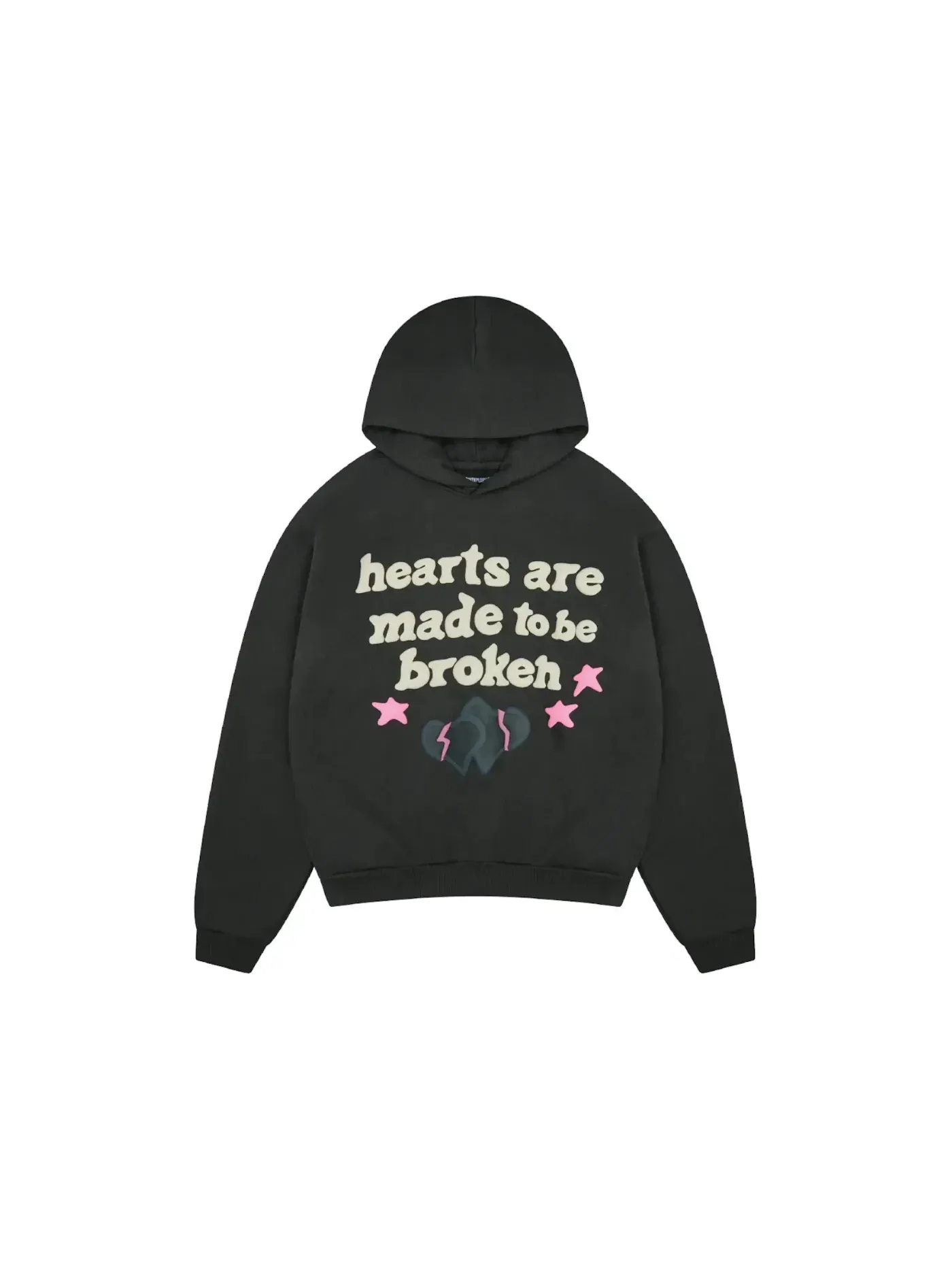 Мужская худи Broken Planet Hearts Are Made To Be Broken Hoodie (SS25) — изображение 1 из 2, черный