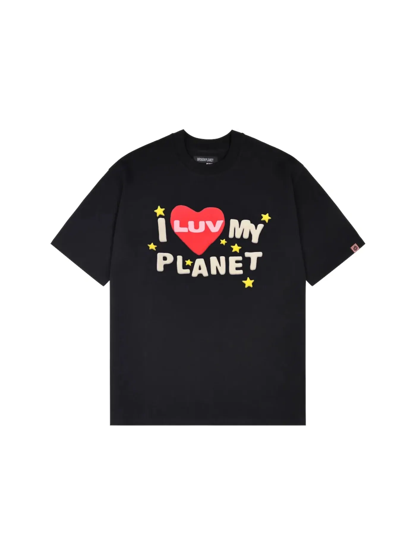 Мужская футболка с принтом Broken Planet Luv My Planet T-shirt — изображение 1 из 2, черный