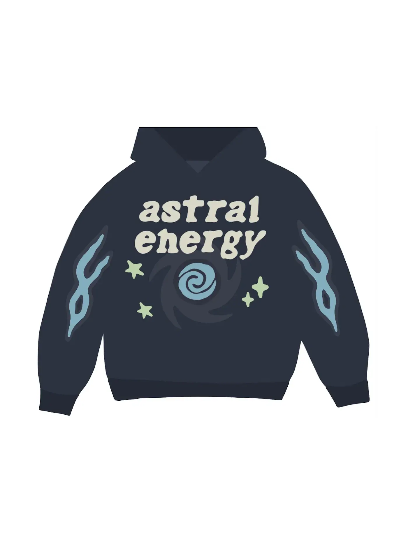Мужской худи с принтом Broken Planet Hoodie — изображение 1 из 2, синий