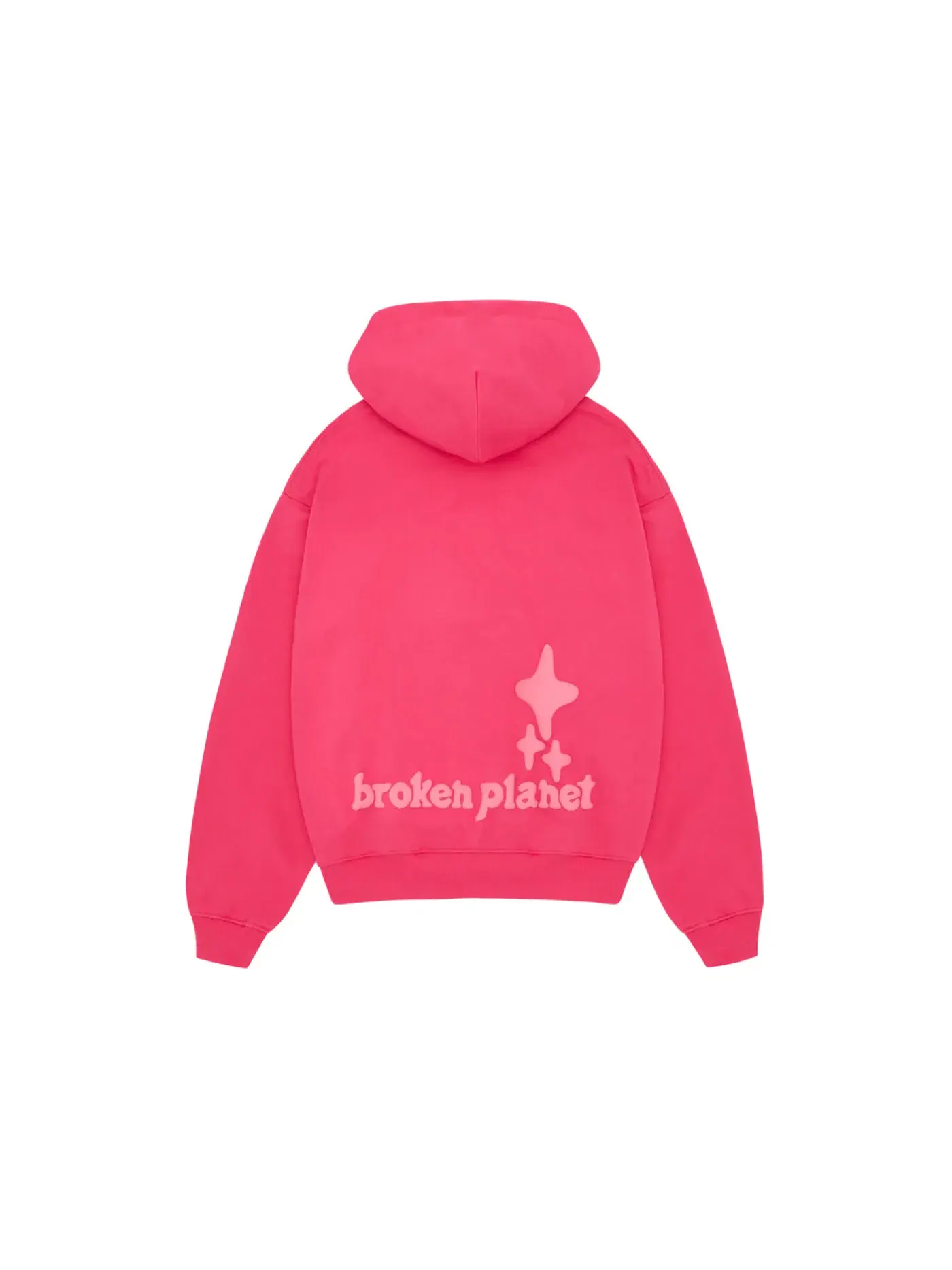 Мужской худи с принтом Broken Planet Hoodie — изображение 2 из 2, розовый