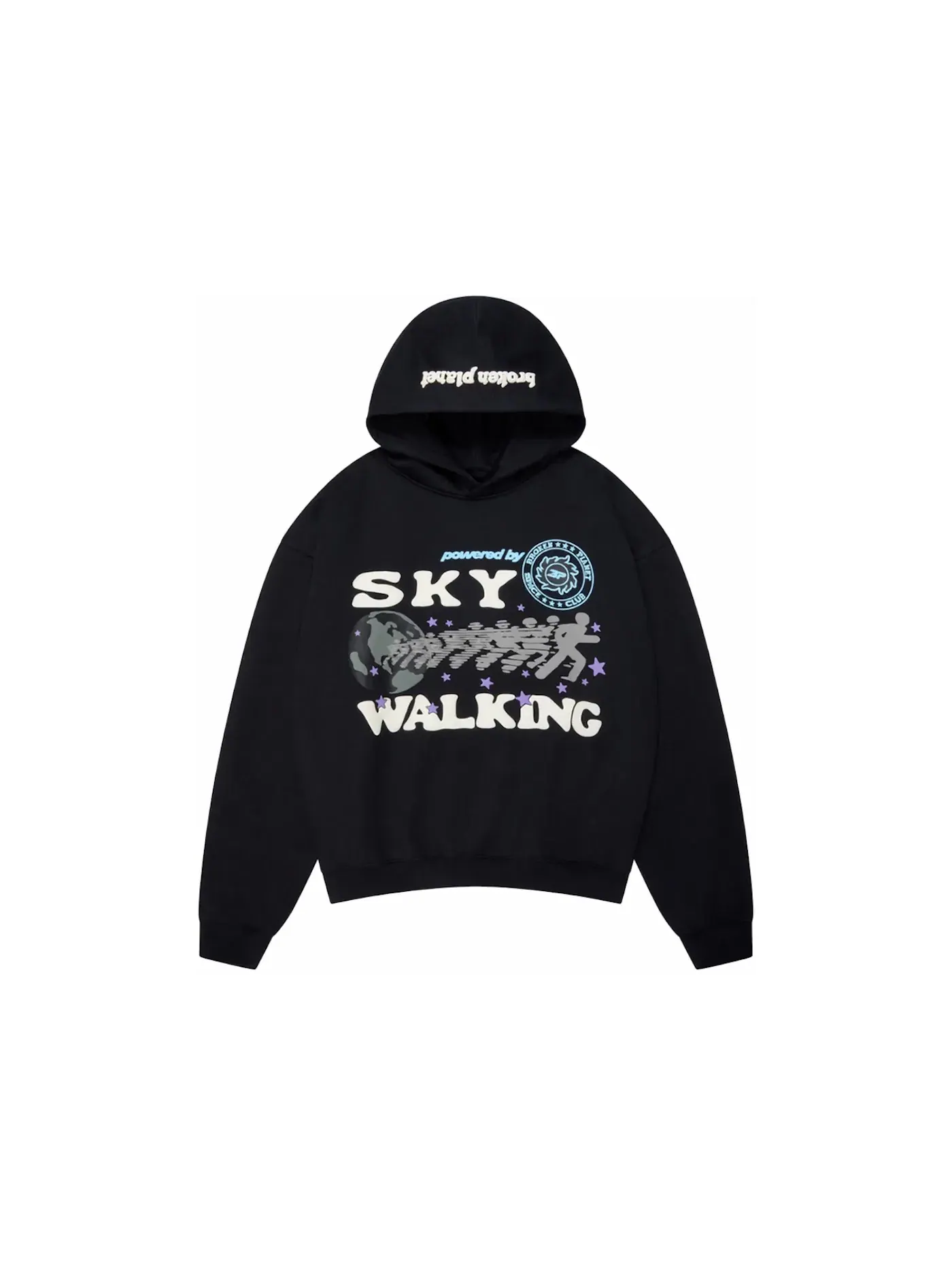 Мужское худи с принтом Broken Planet Sky Walking