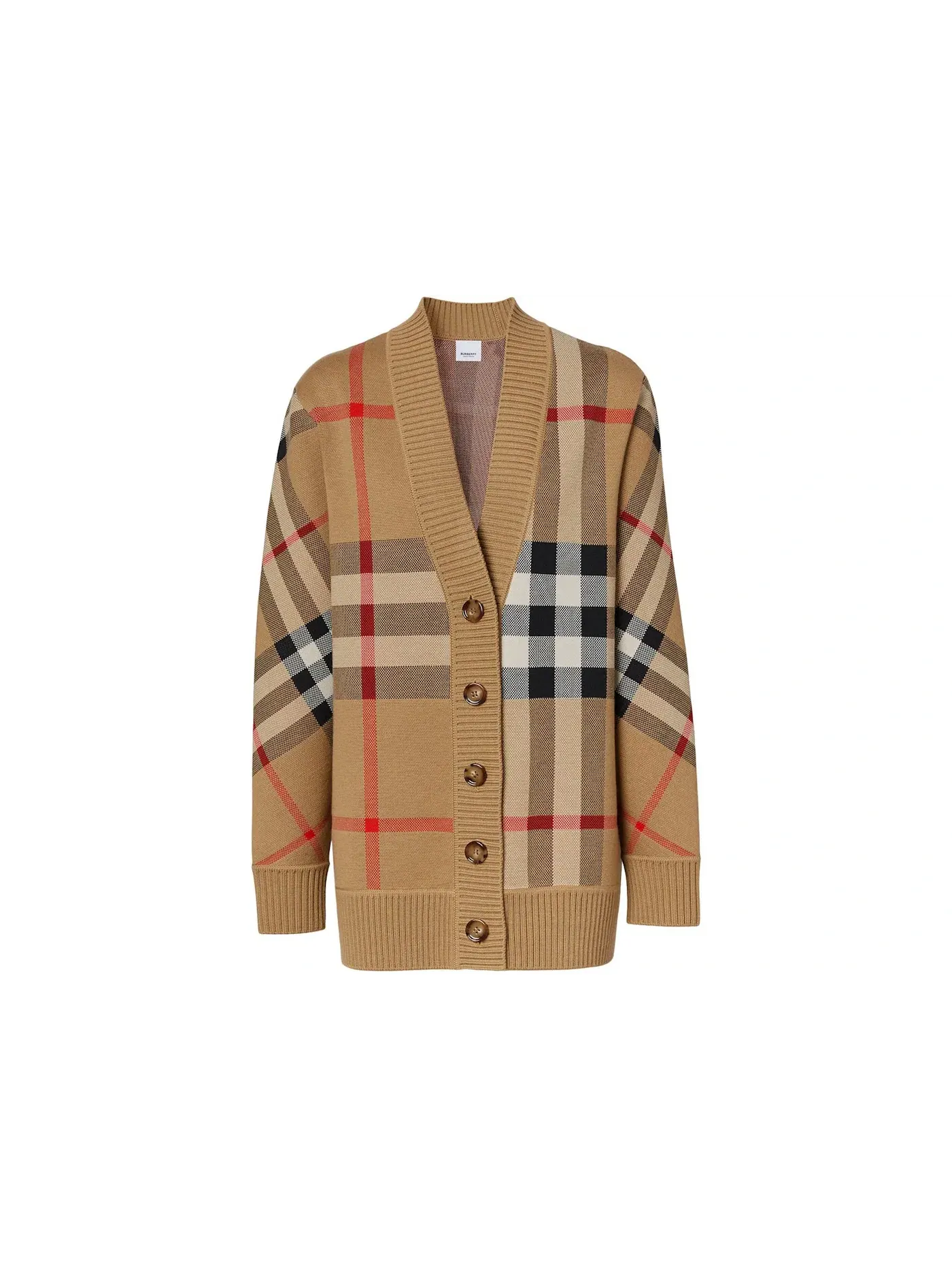 Женский кардиган оверсайз с принтом Burberry Cardigan