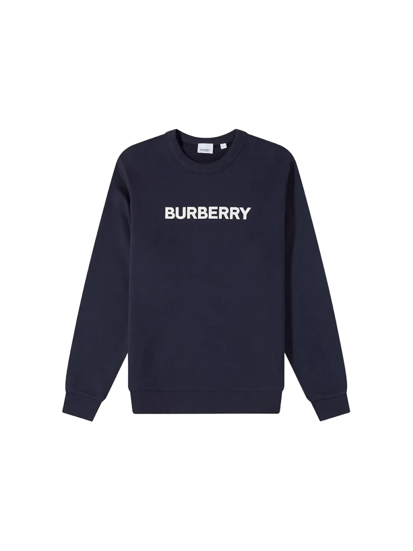 Мужской свитер с логотипом Burberry Burlow Logo Crew Sweater Burberry — изображение 1 из 1, темный темно-серый синий