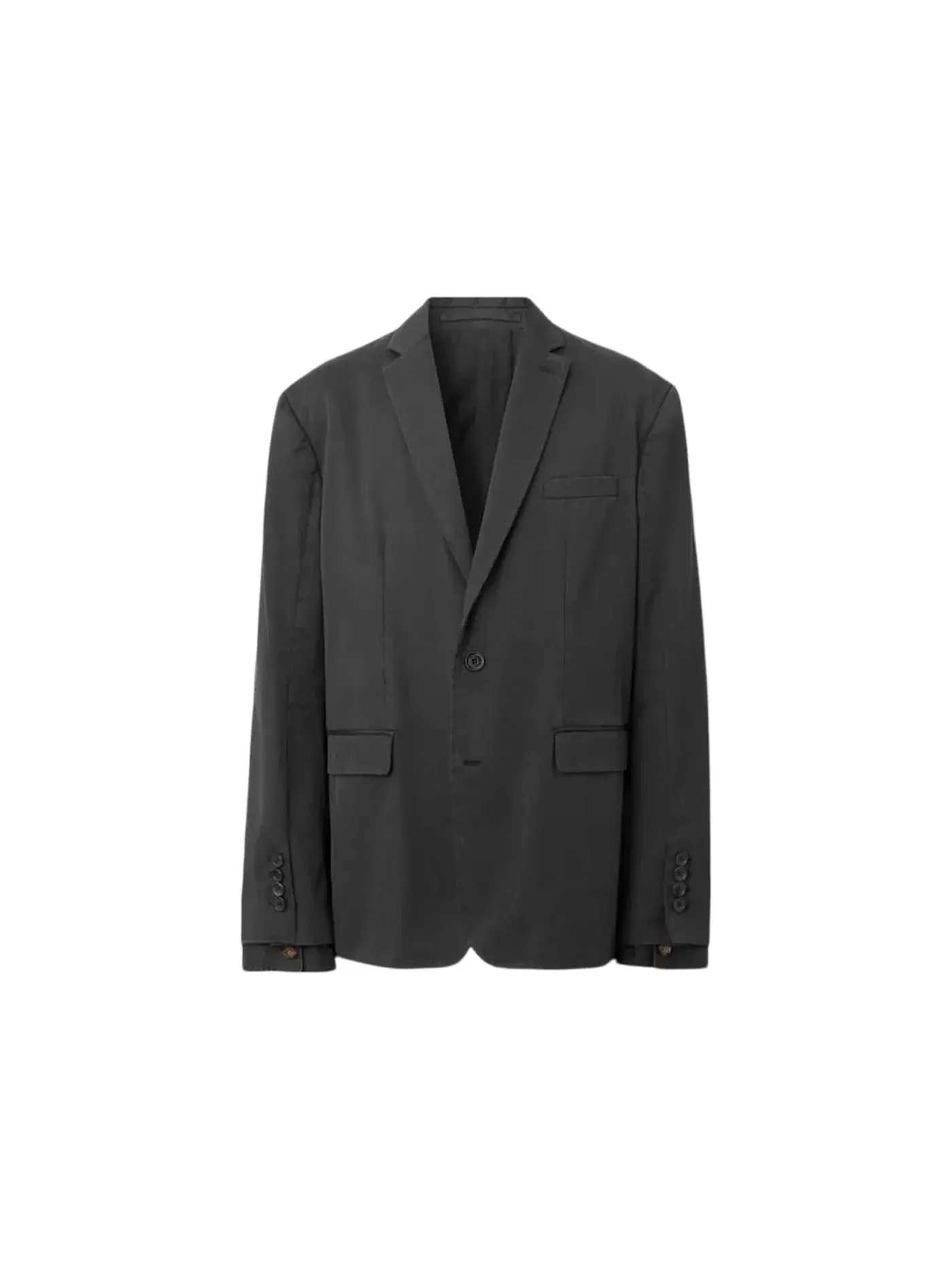 Мужской пиджак однобортный Blazer Burberry — изображение 1 из 1, черный