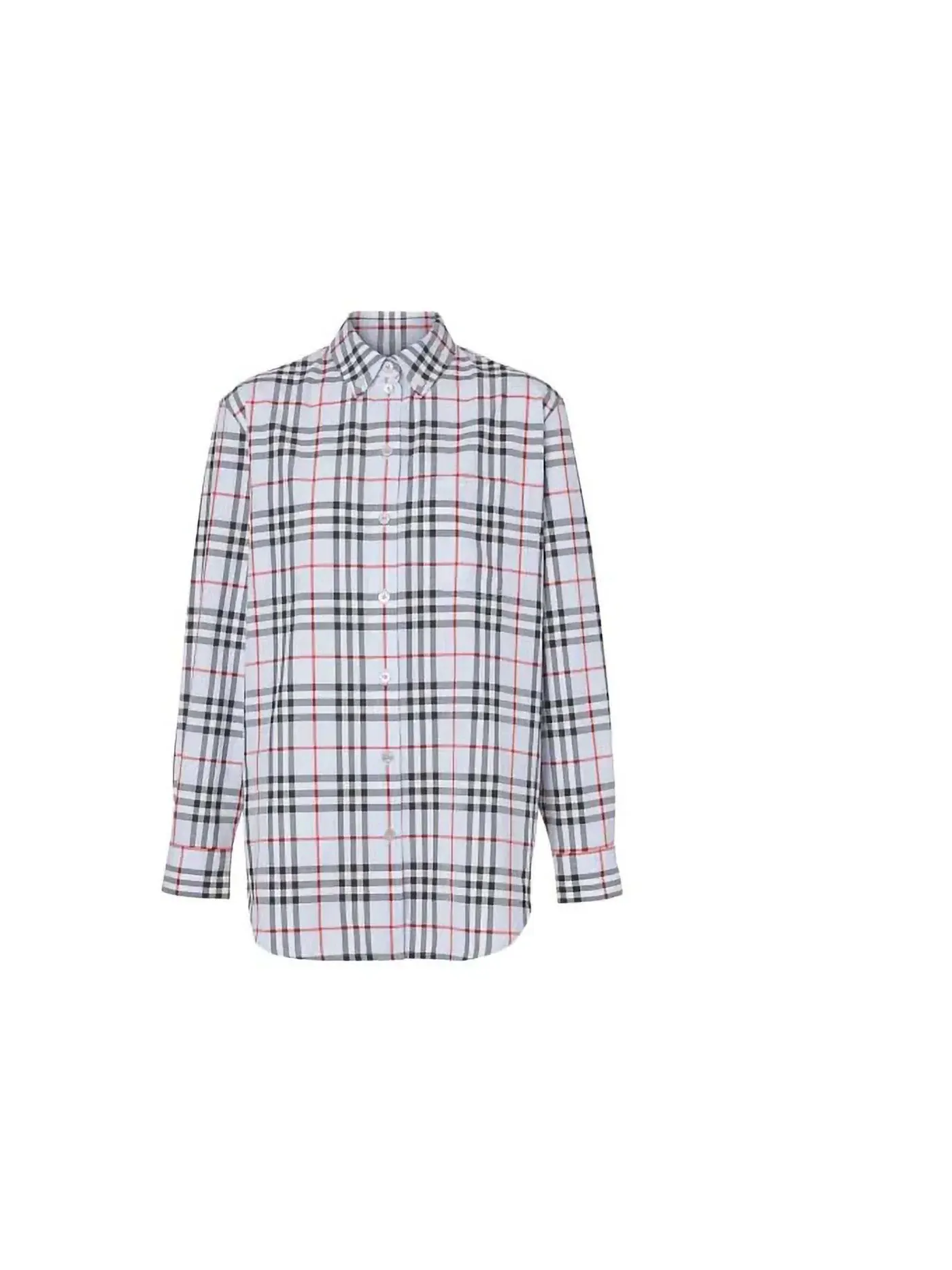 Женская рубашка с принтом Vintage Check Burberry — изображение 1 из 1, синий
