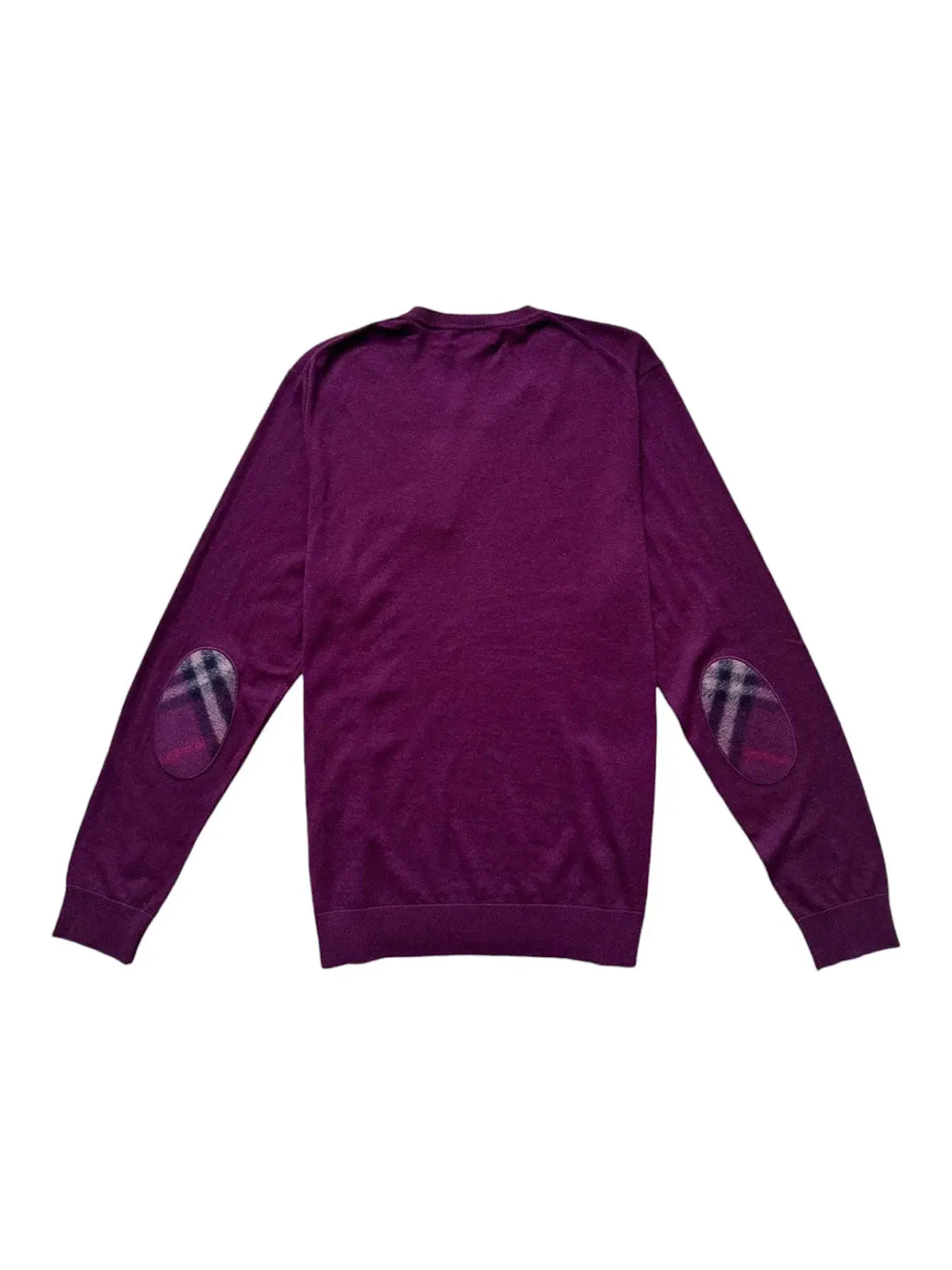 Мужской свитшот с принтом Vintage Check Elbow Patch Burberry — изображение 2 из 2, бордовый
