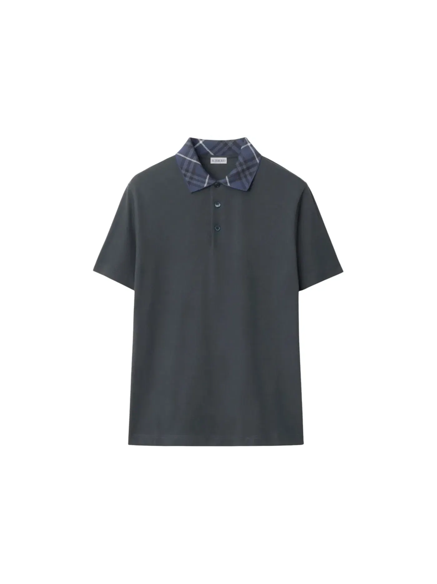 Мужское поло с воротником Burberry Check Collar Shirt Burberry — изображение 1 из 1, магнетический