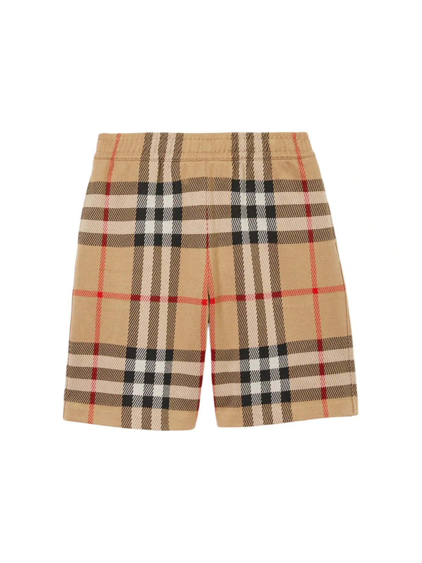 Мужские шорты с клетчатым принтом Burberry — изображение 1 из 1, бежевый