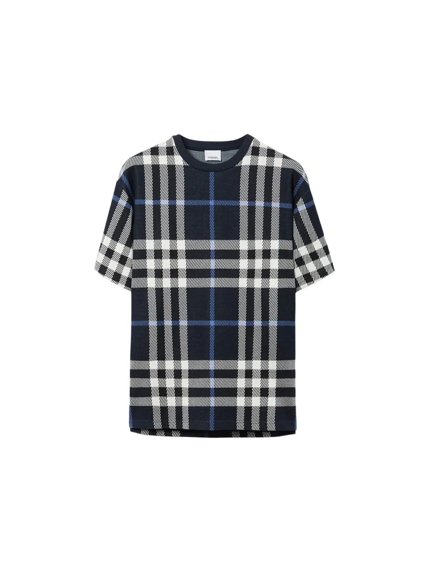 Мужская футболка с принтом Burberry T-shirt — изображение 1 из 1, белый/темный синий