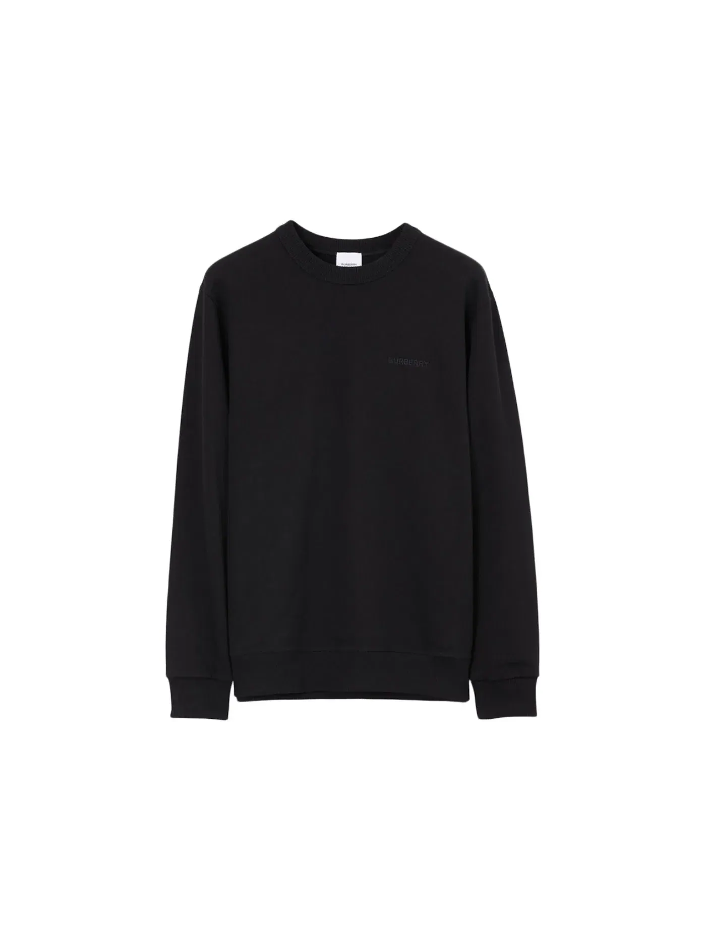 Мужской свитшот хлопковый Burberry Check EKD Cotton Sweatshirt Burberry — изображение 1 из 2, черный