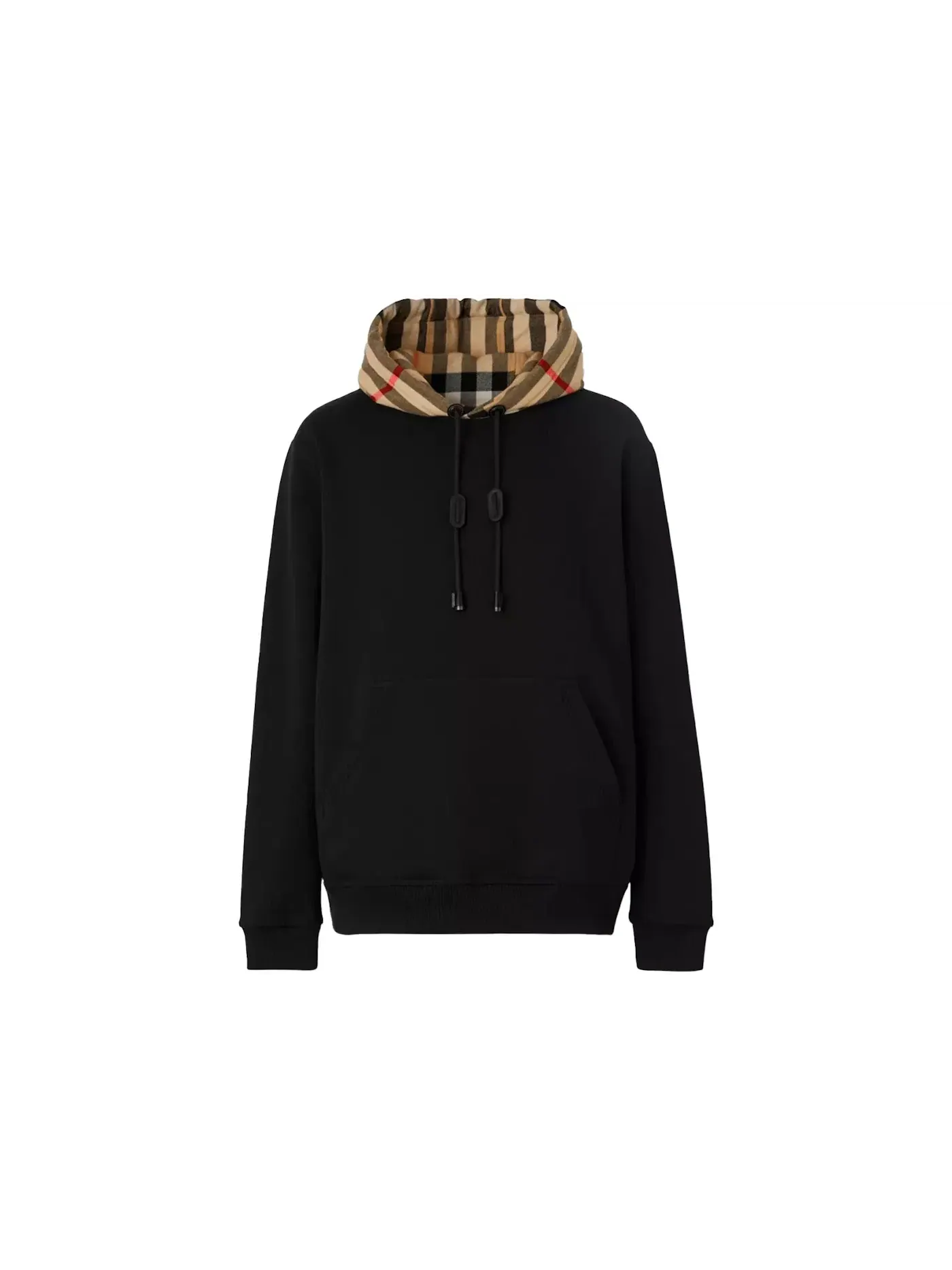 Мужская худи с принтом Hoodie Burberry — изображение 1 из 1, черный