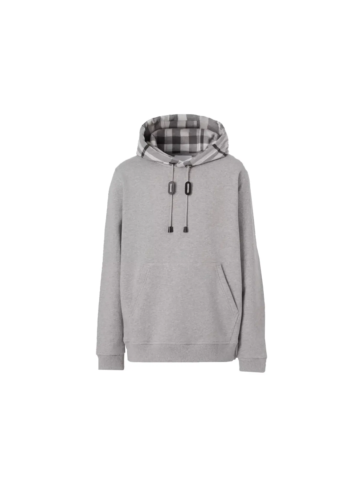 Мужская худи из хлопка с принтом Burberry Hoodie — изображение 1 из 1, бледный серый