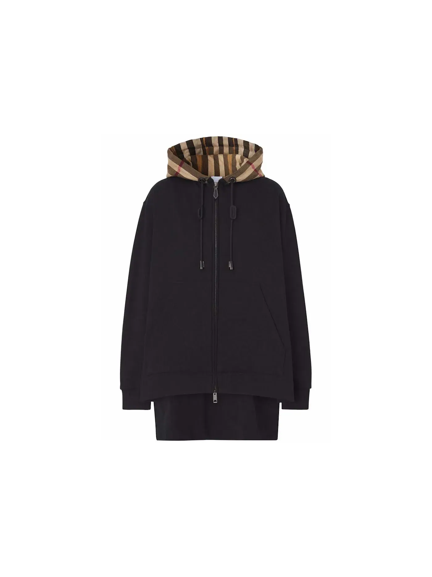 Мужская худи с принтом Burberry Hoodie — изображение 1 из 1, черный бежевый
