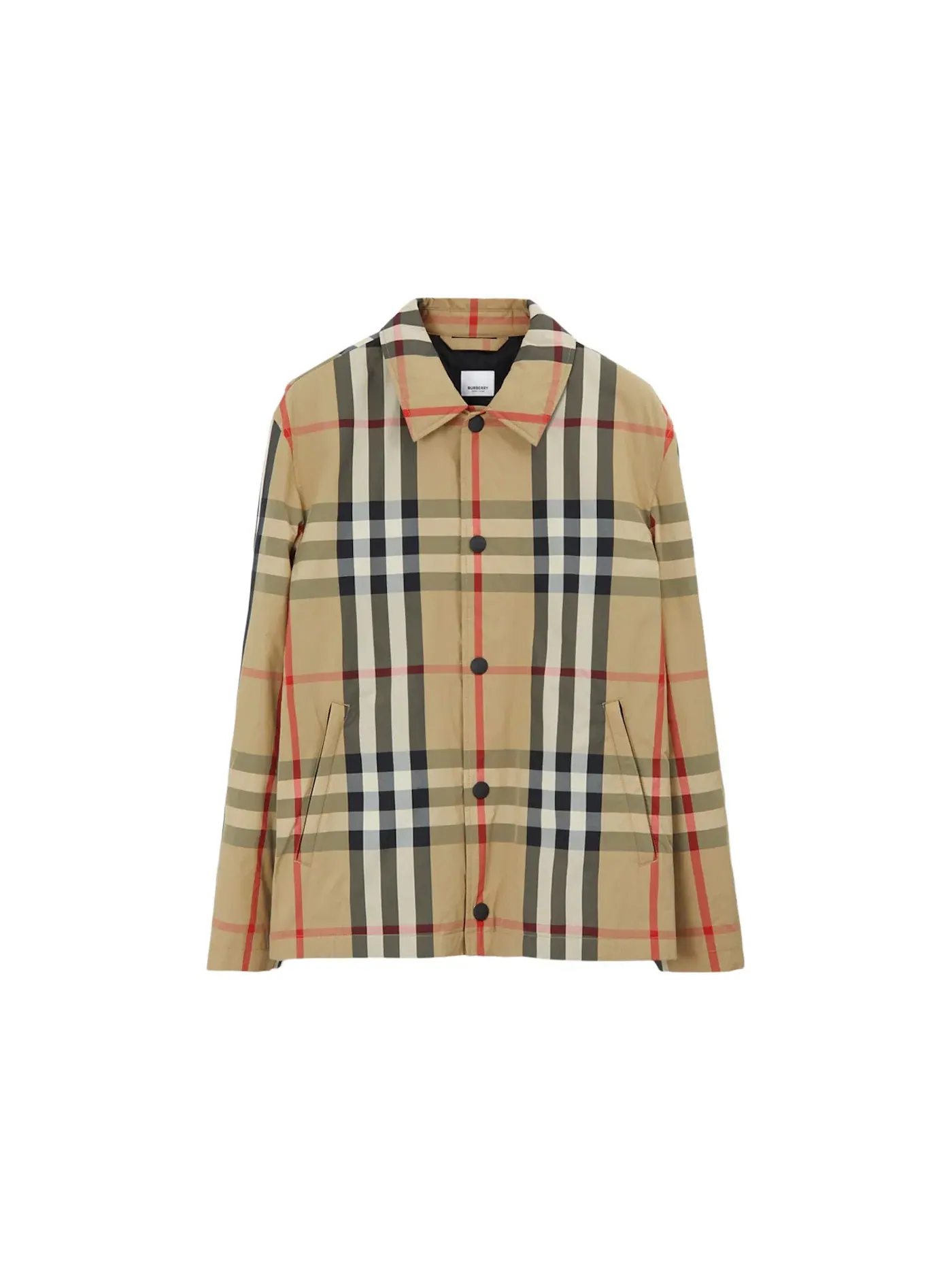 Мужская куртка с принтом Burberry — изображение 1 из 1, черный бежевый