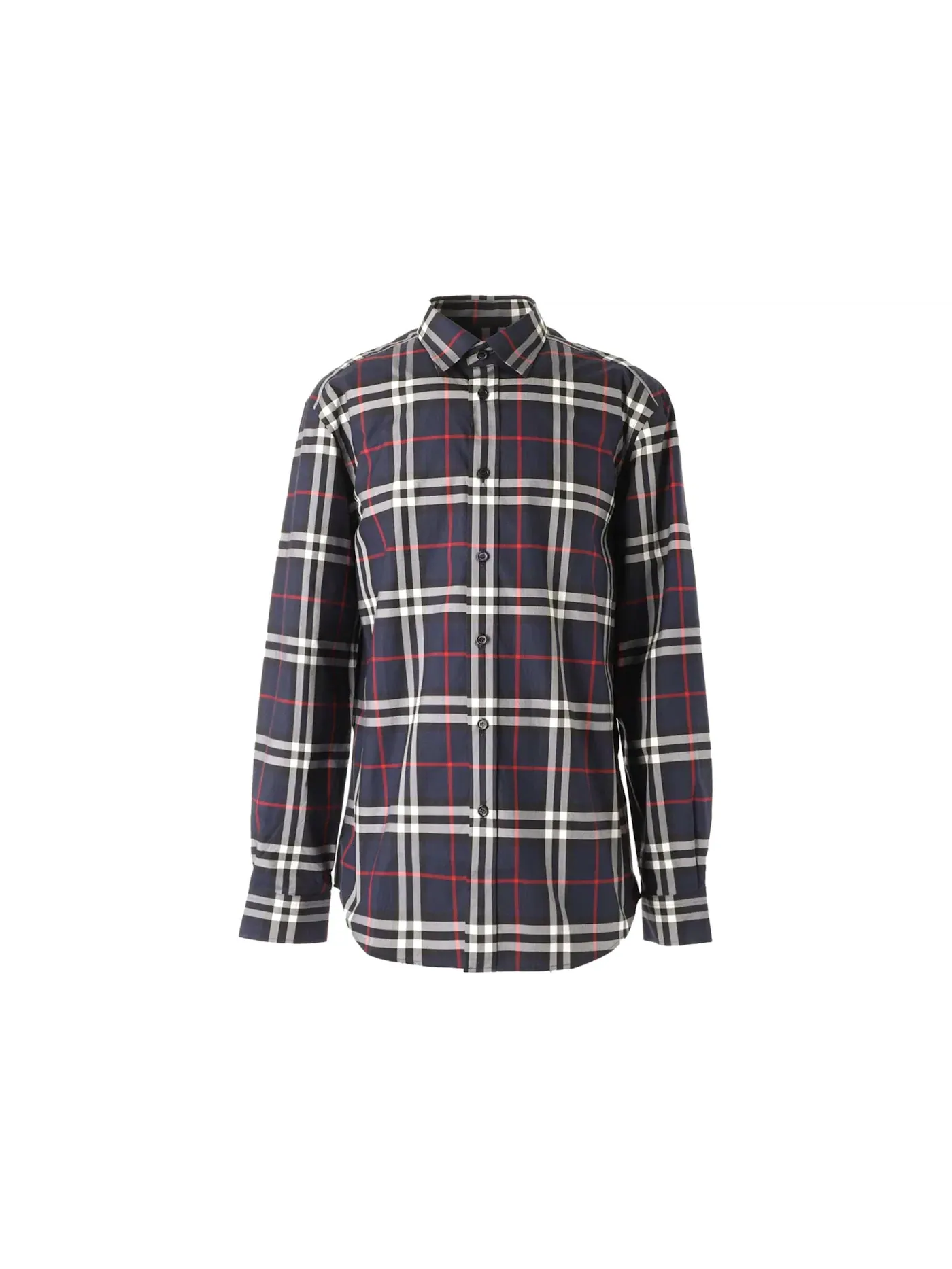 Мужская рубашка с принтом Shirt Burberry — изображение 1 из 1, темно-синий
