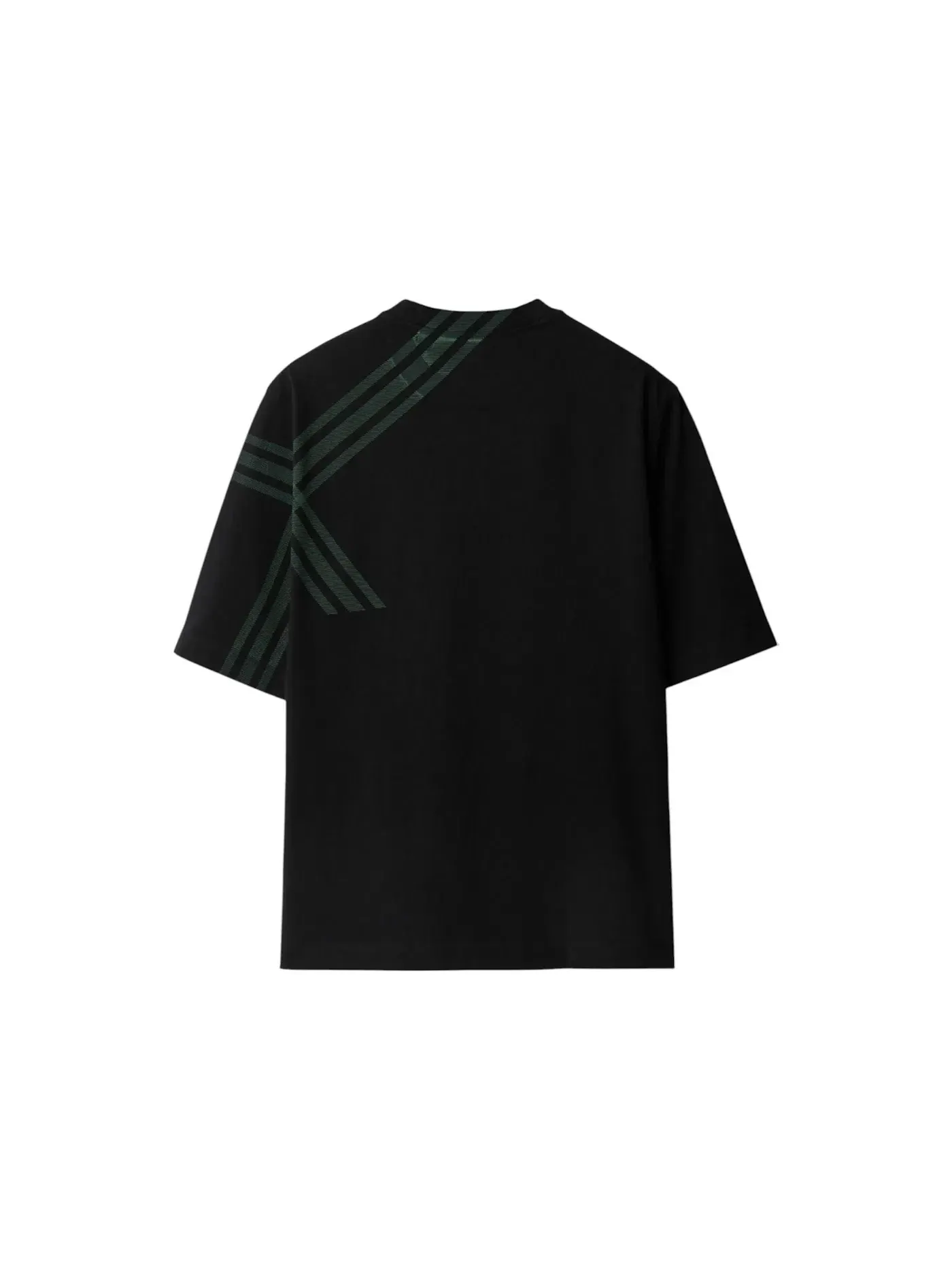 Мужская футболка с принтом Burberry Check Print T-shirt Burberry — изображение 2 из 2, черный