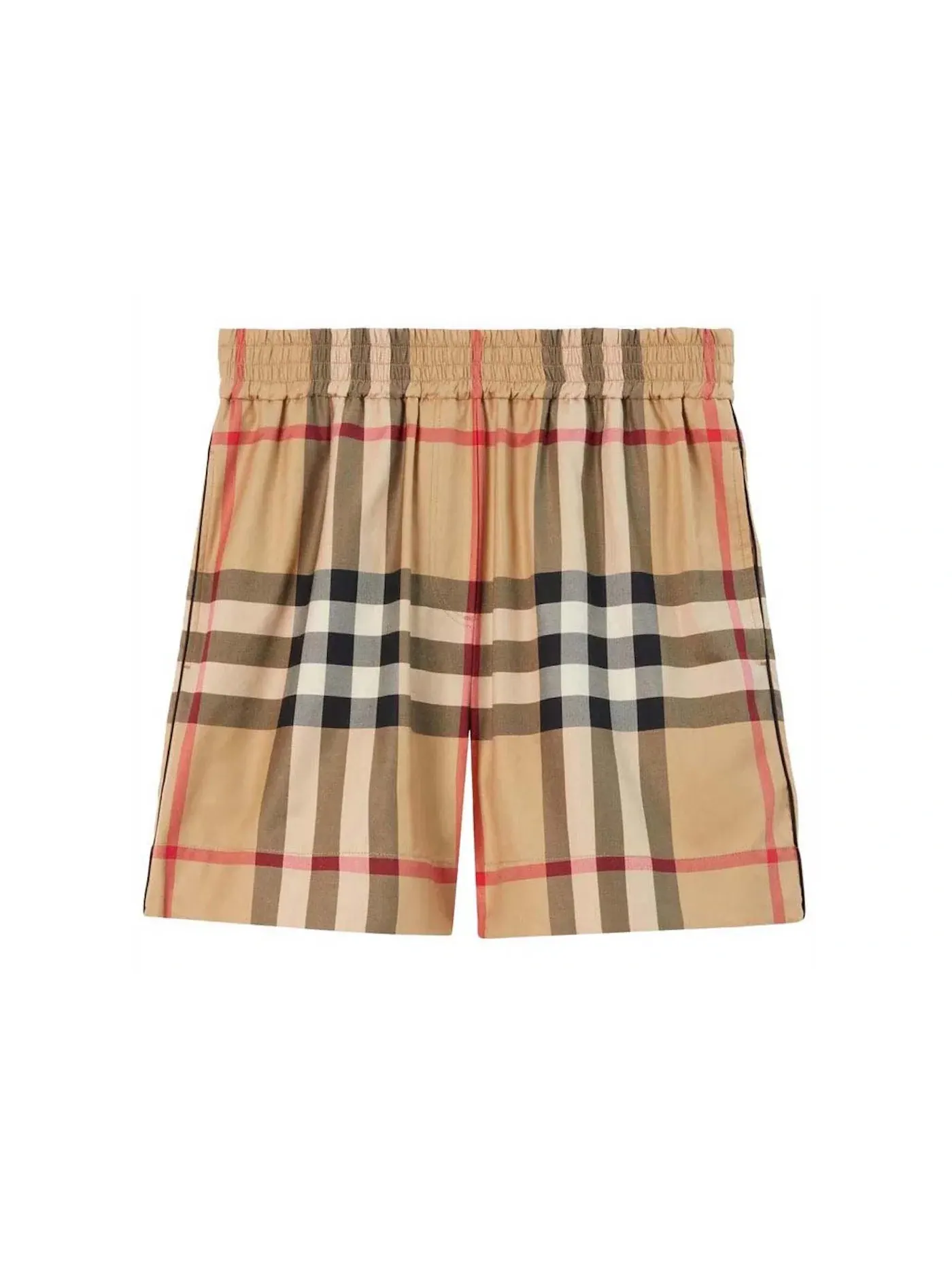 Женские шорты с принтом Burberry Shorts — изображение 1 из 1, бежевый
