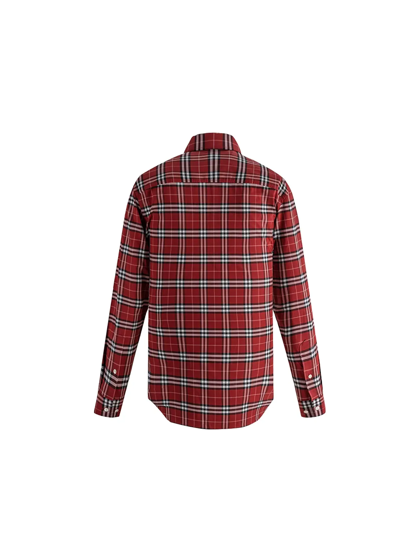 Мужская рубашка из хлопкового поплина с принтом Burberry Shirt — изображение 2 из 2, красный