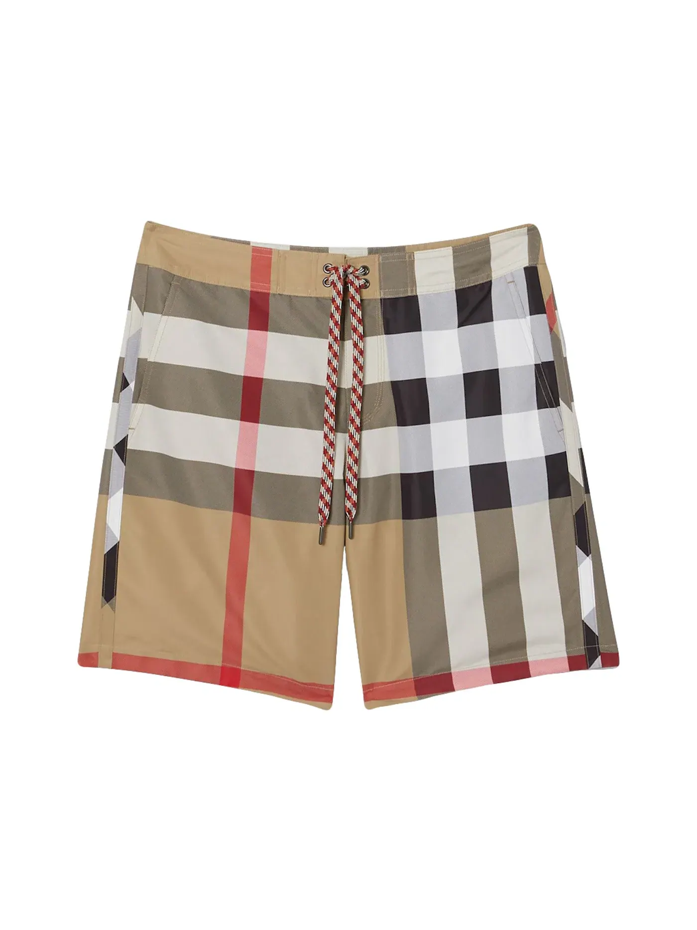Мужские шорты плавательные с классическим принтом Burberry Shorts — изображение 1 из 1, бежевый