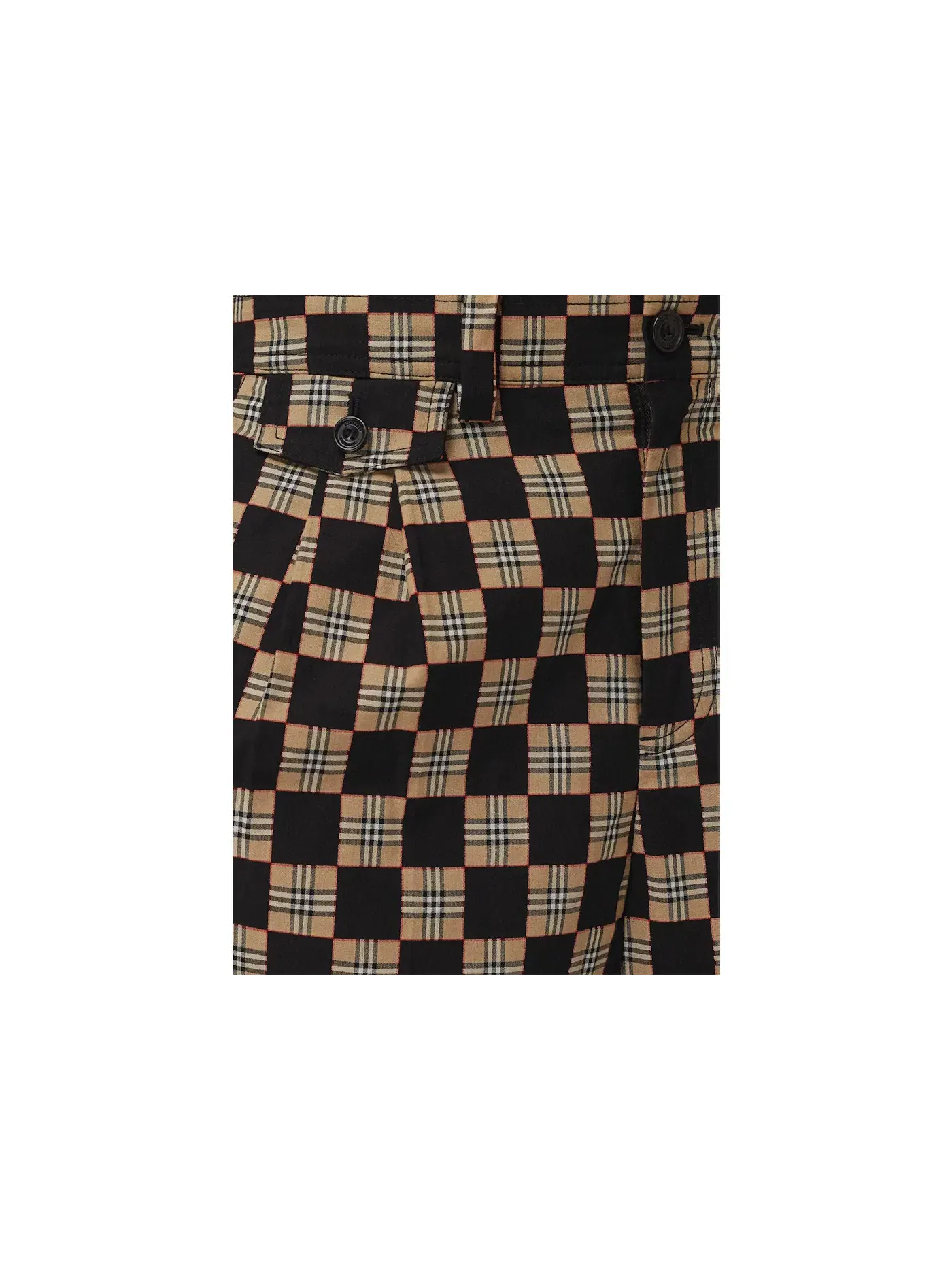 Мужские шорты с жаккардовым узором Burberry — изображение 2 из 2, бежевый/коричневый