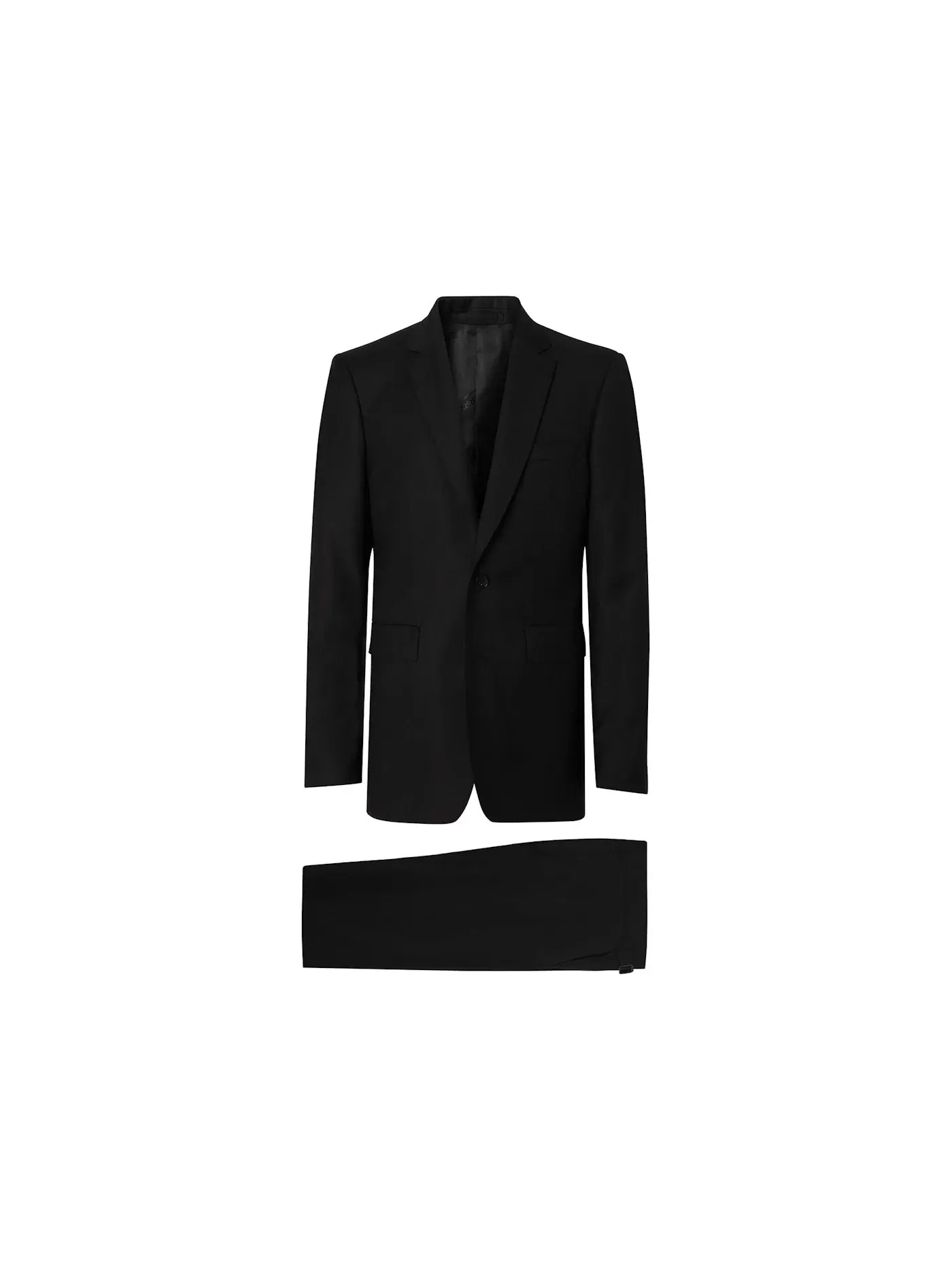 Мужской классический костюм из шерсти Suit Burberry — изображение 1 из 1, черный