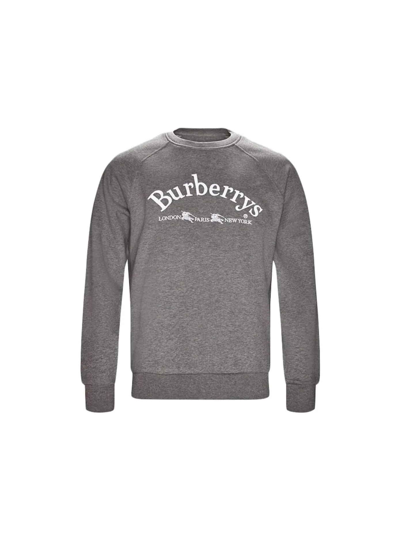 Мужской свитшот хлопковый Burberry Sweatshirt — изображение 1 из 2, серый
