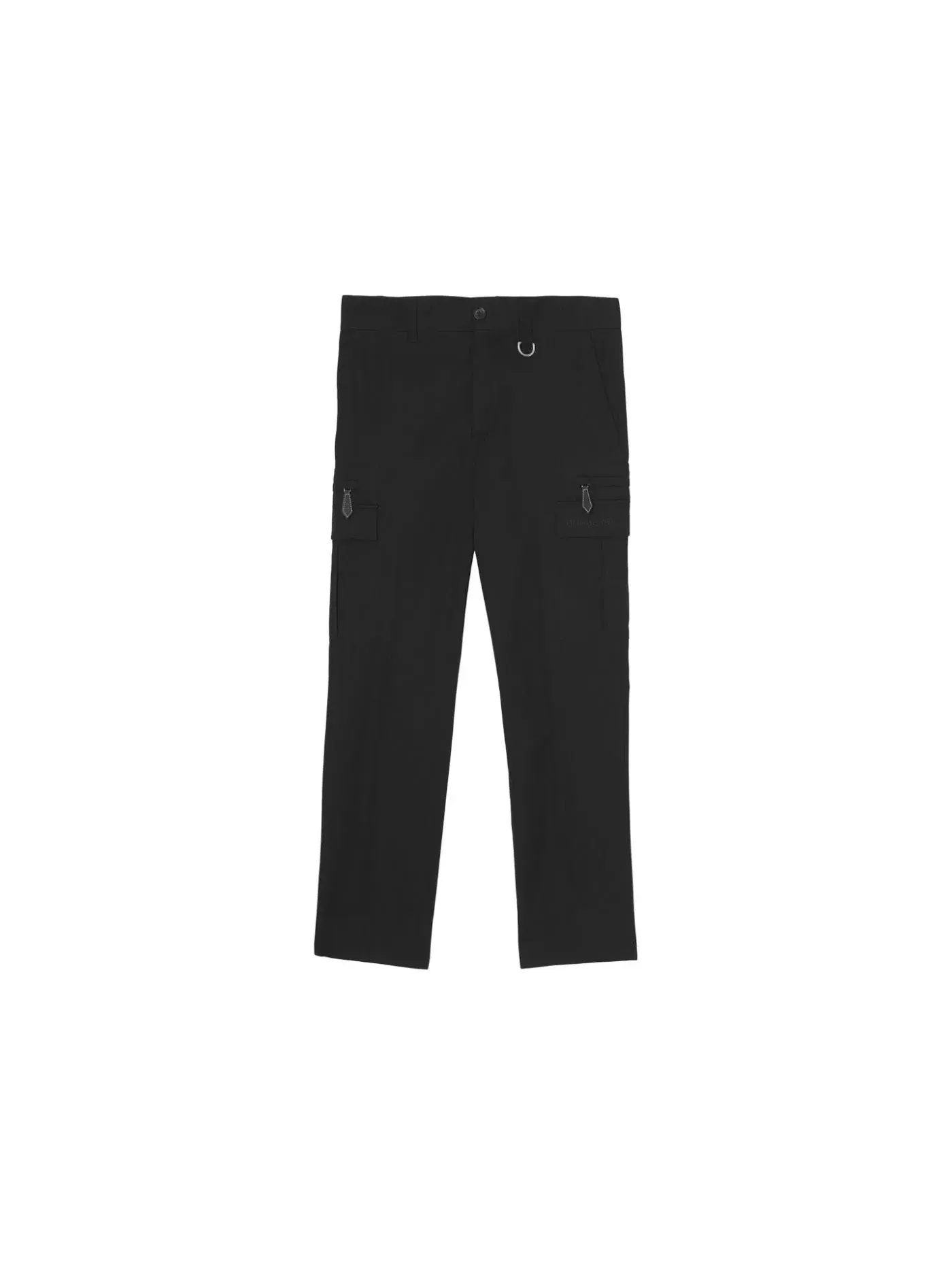 Мужские брюки из габардина Cargo Trousers Burberry — изображение 1 из 1, черный
