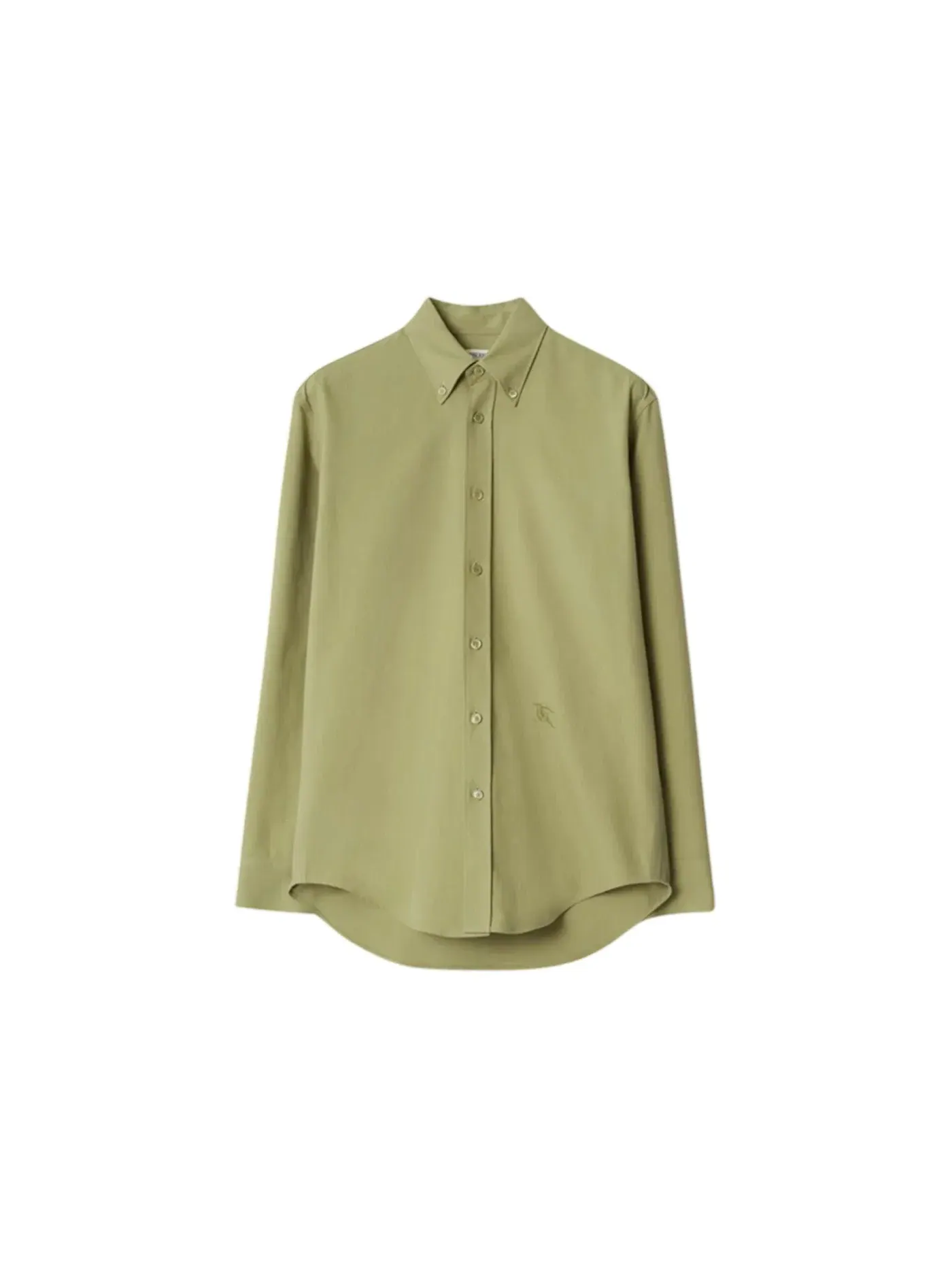 Мужская рубашка из хлопка Cotton Oxford Shirt Burberry — изображение 1 из 1, охотничий