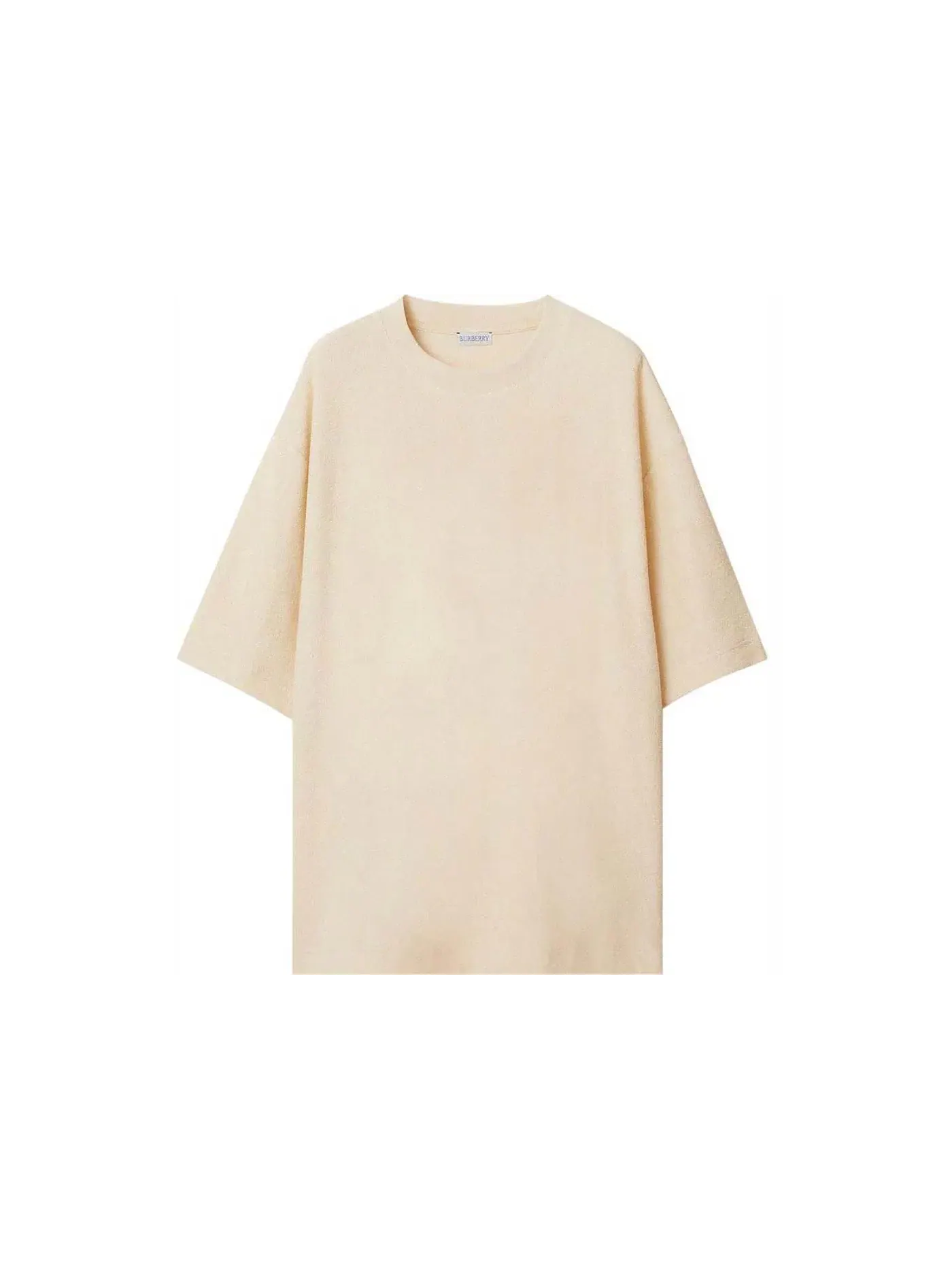 Мужская футболка хлопковая Burberry T-Shirt — изображение 1 из 2, кремовый