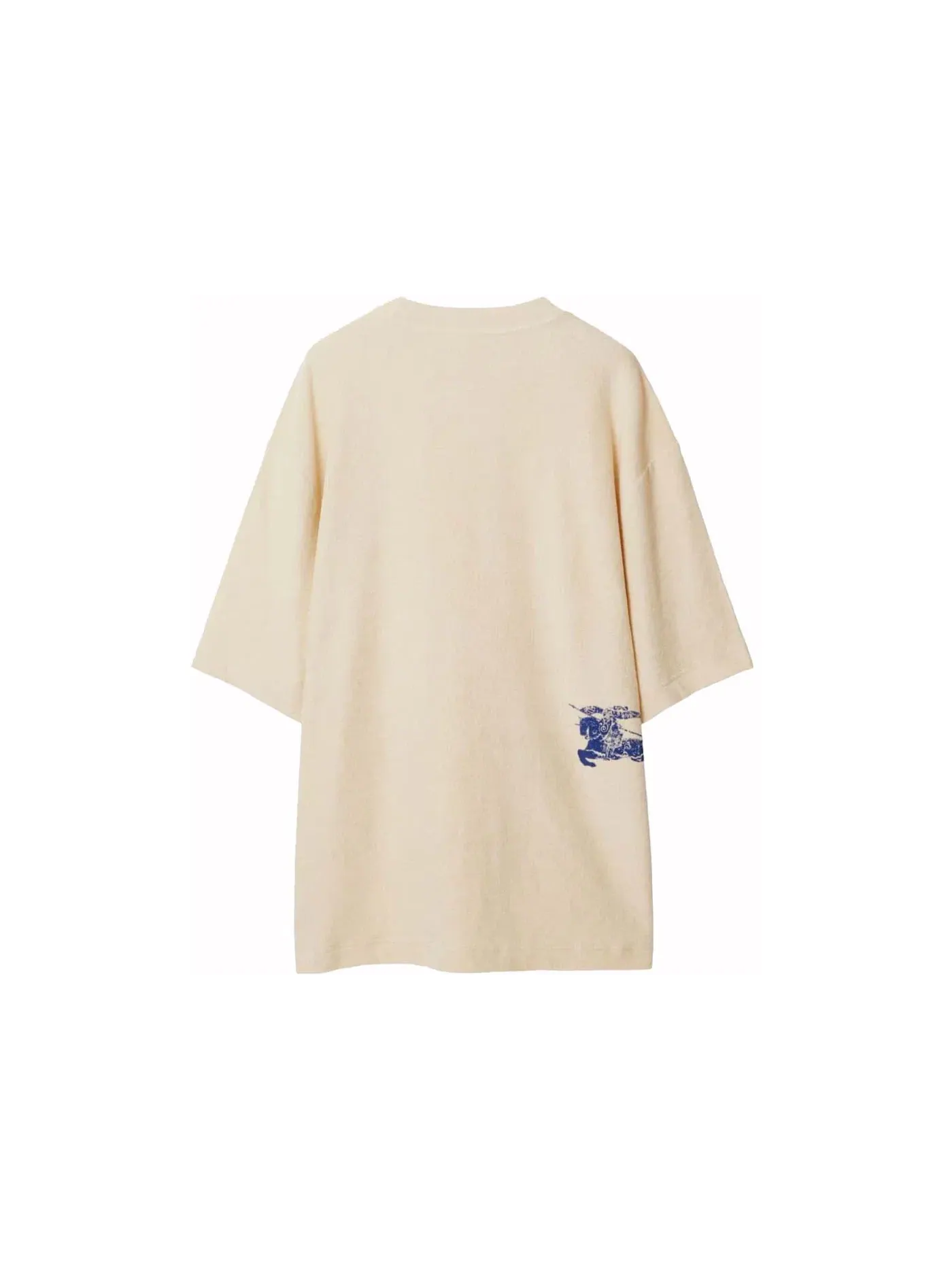 Мужская футболка хлопковая Burberry T-Shirt — изображение 2 из 2, кремовый