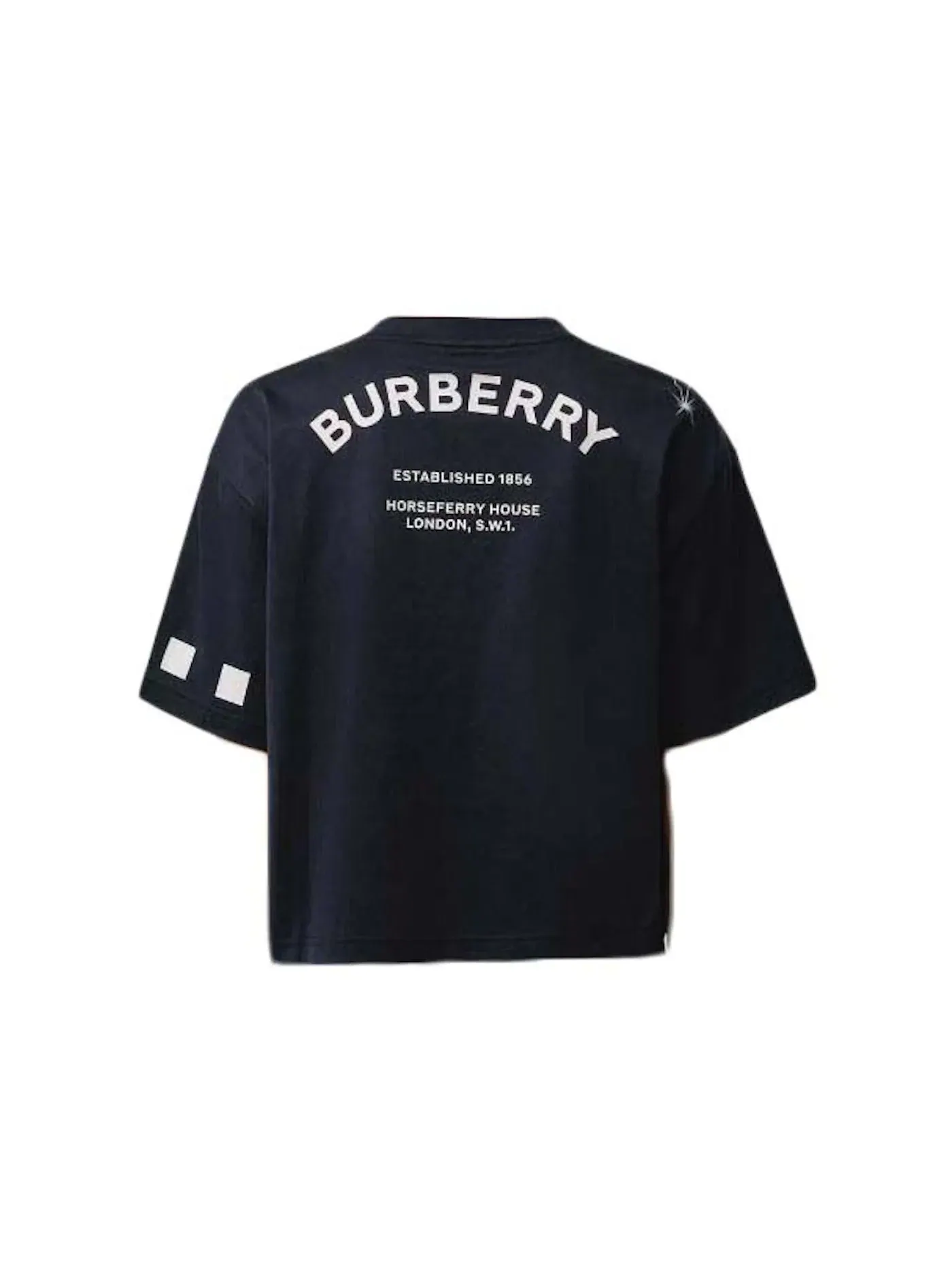 Женская футболка с принтом Burberry — изображение 2 из 2, темно-синий