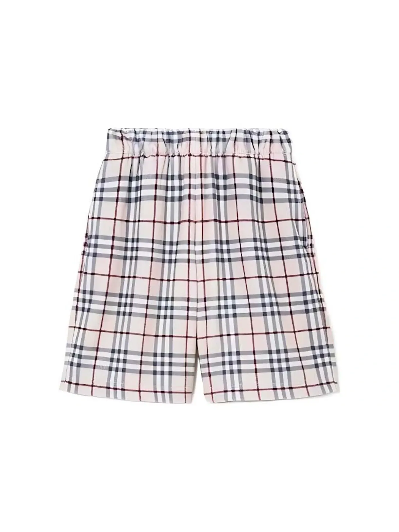 Мужские шорты в клетку Burberry Short — изображение 1 из 1, серый