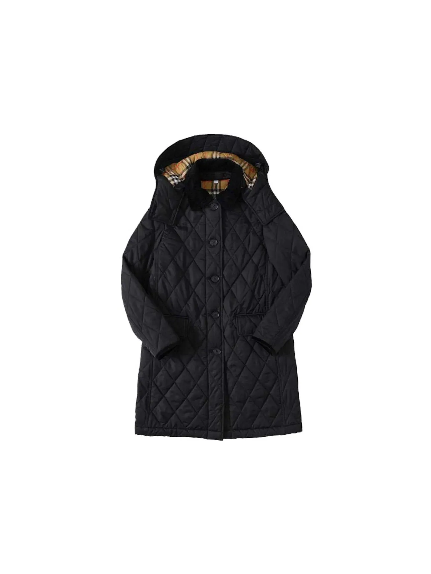 Женское пальто Diamond Quilted с отстегивающимся капюшоном Burberry